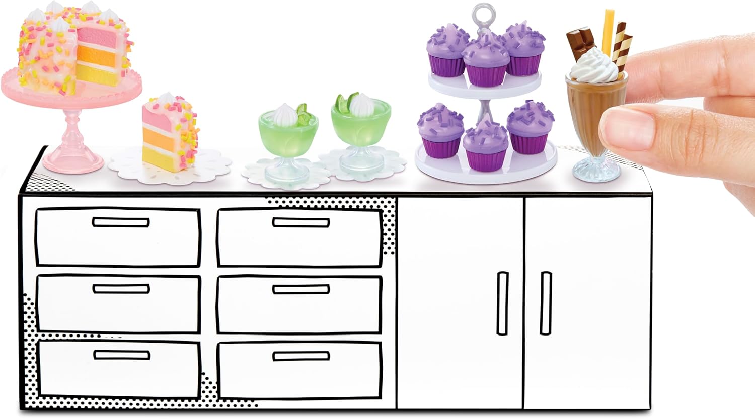 MGA's Miniverse Make It Mini Mega Buffet - DIY Resin Play Collectible Set 3