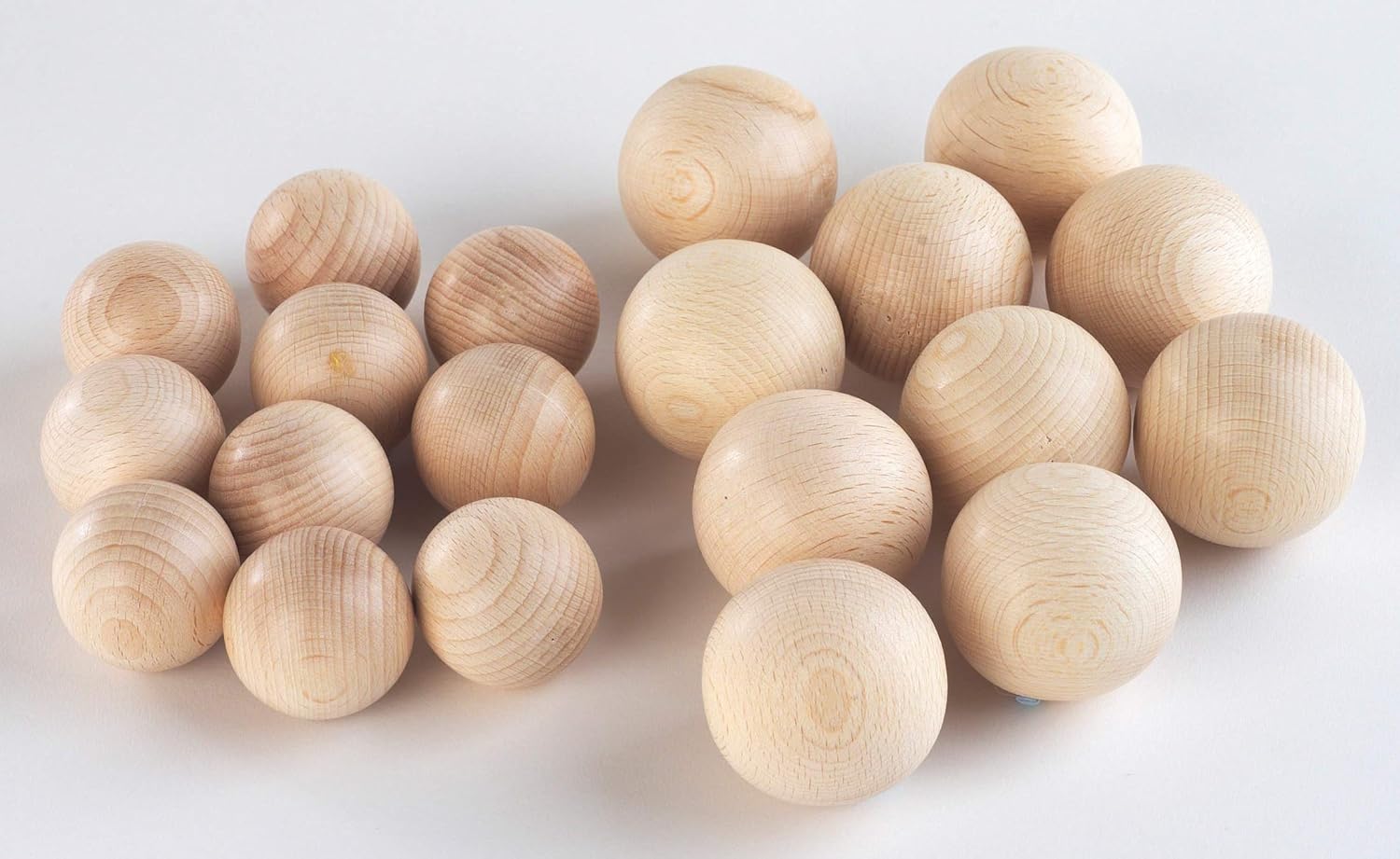 TickiT Wooden Sensory Heuristic Balls - Natural Beechwood Playset for Early Learning 4