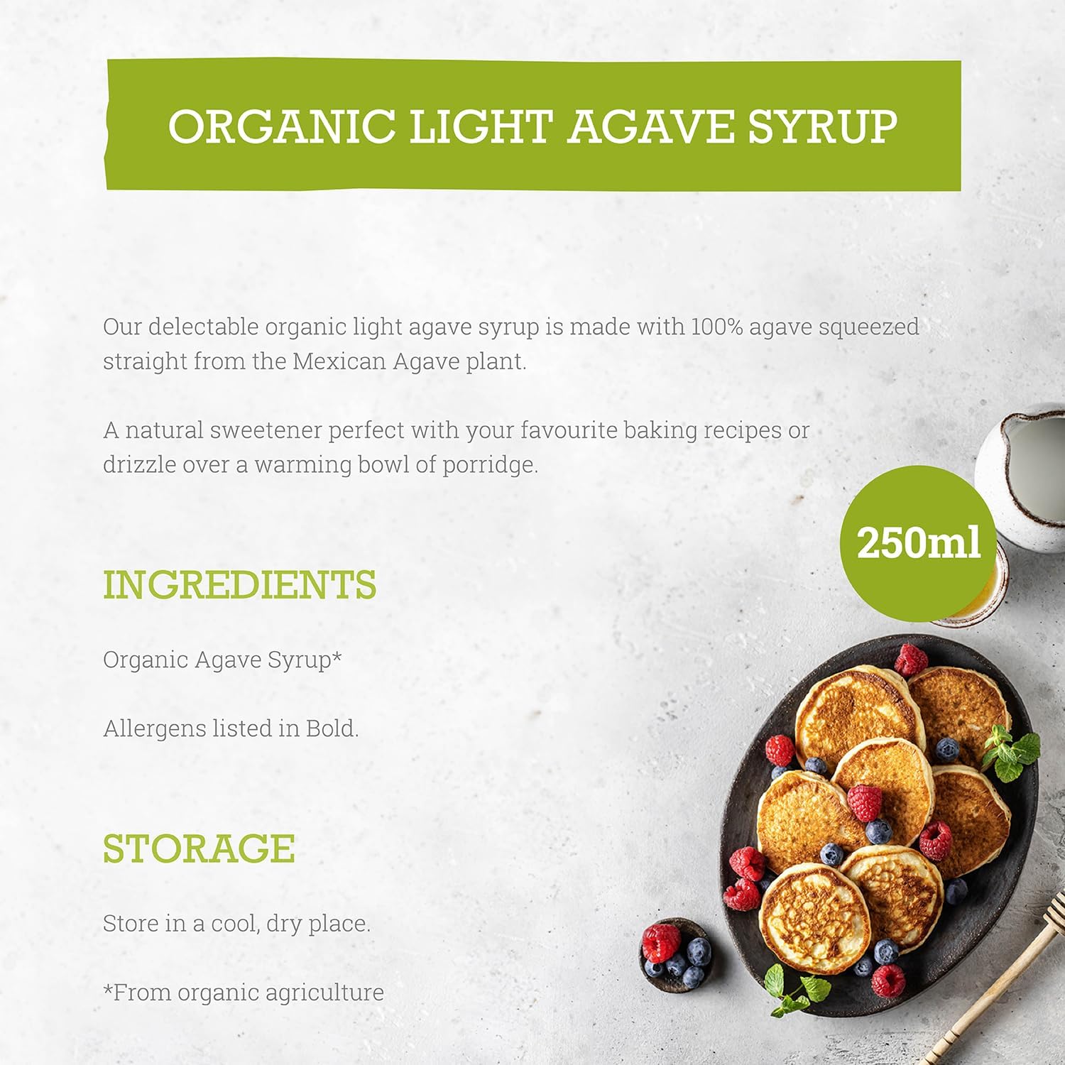 Mr Organic - Organic Light Agave Syrup 250ml 4