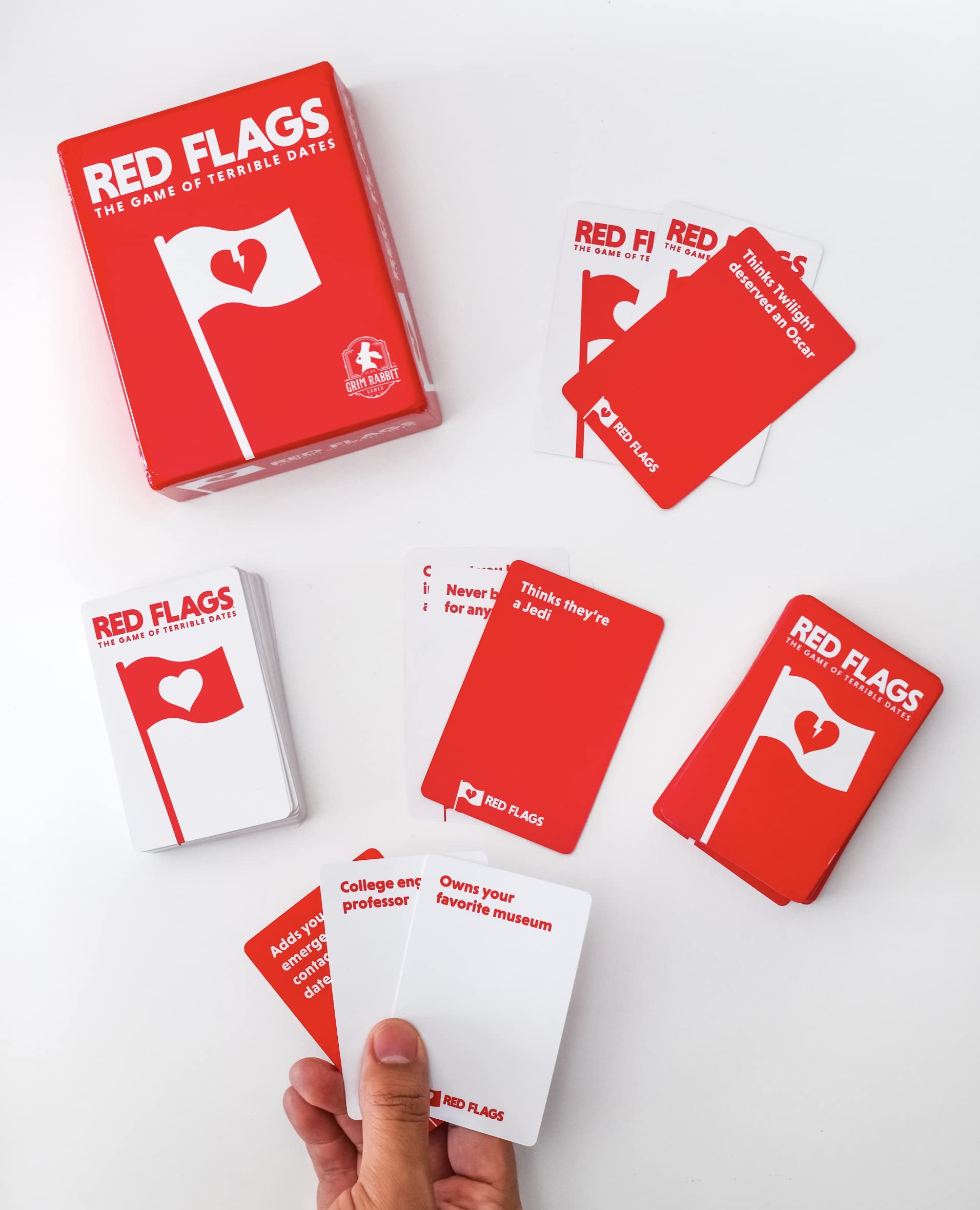 Jack Dire Studios Red Flags: The Game of Terrible Dates | Party Card Game for Adults | 3-10 Players 5