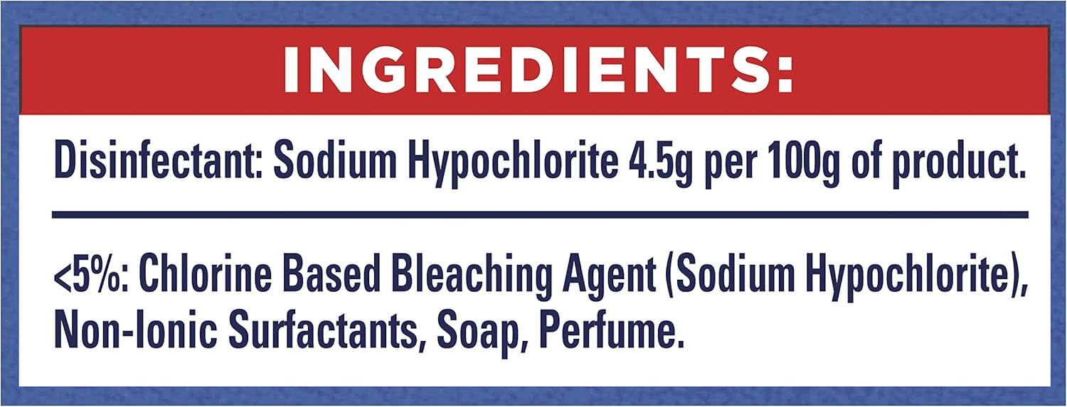 Domestos Original Dickflüssiges Bleichmittel 750 ml – Toiletten- und Mehrflächenreiniger