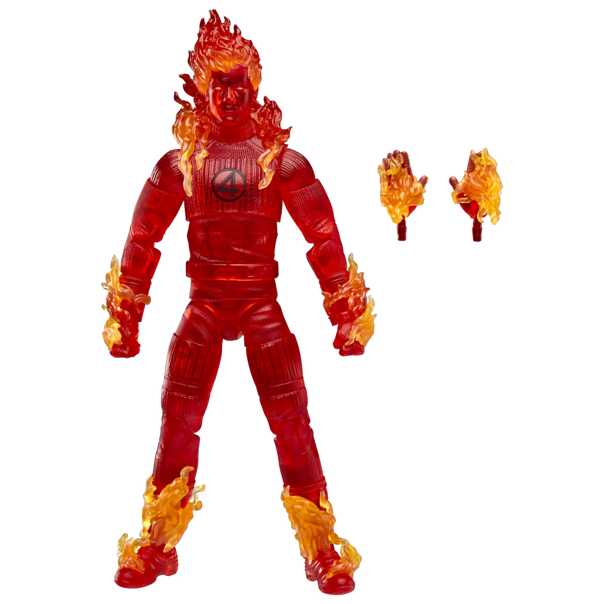 Marvel Legends Human Torch Action Figure - 6-Inch Scale, Red, Inspired by The Fantastic Four: First Steps