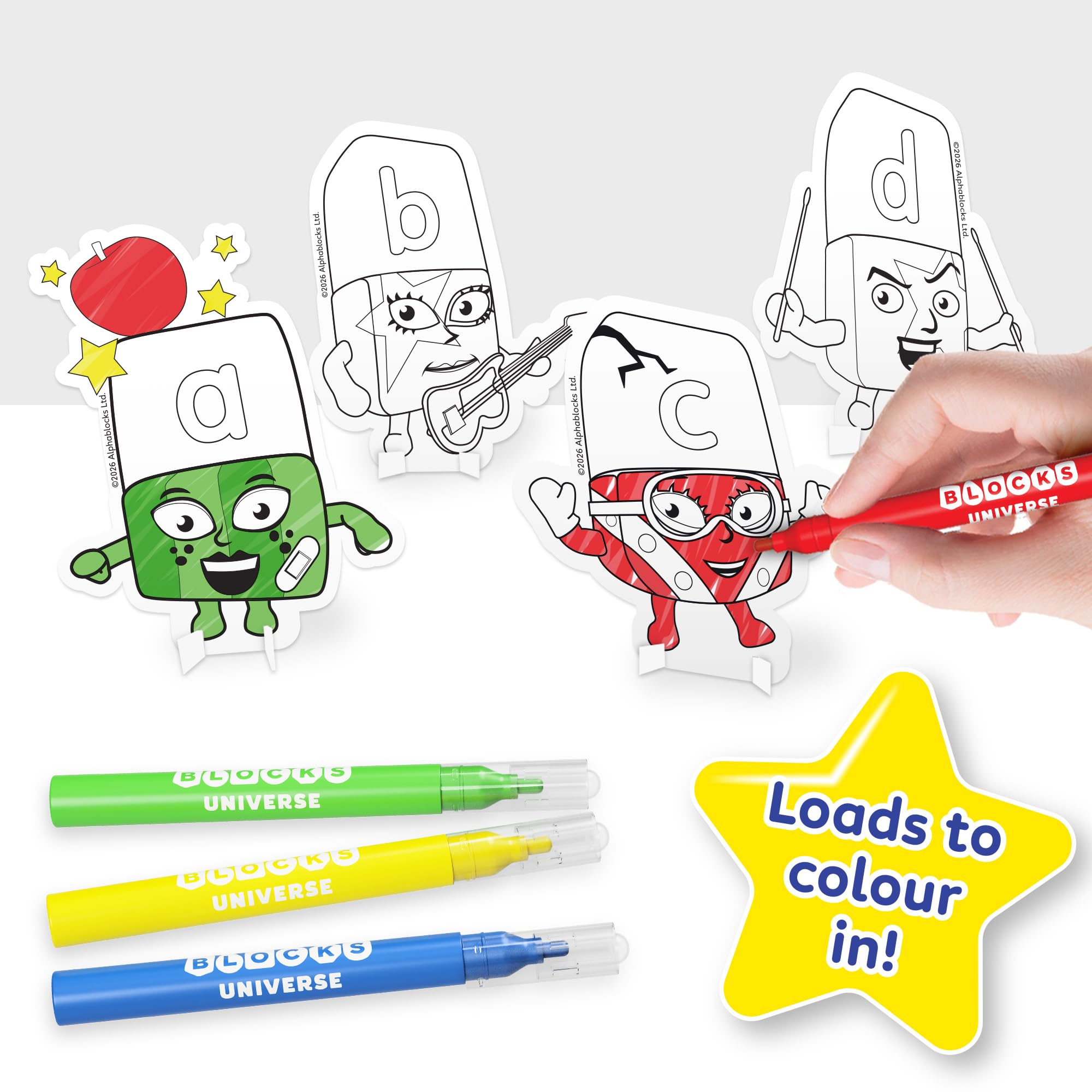 BLADEZ Alphablocks Sticker Activity Set - 40+ Pieces | Cardboard Material 4
