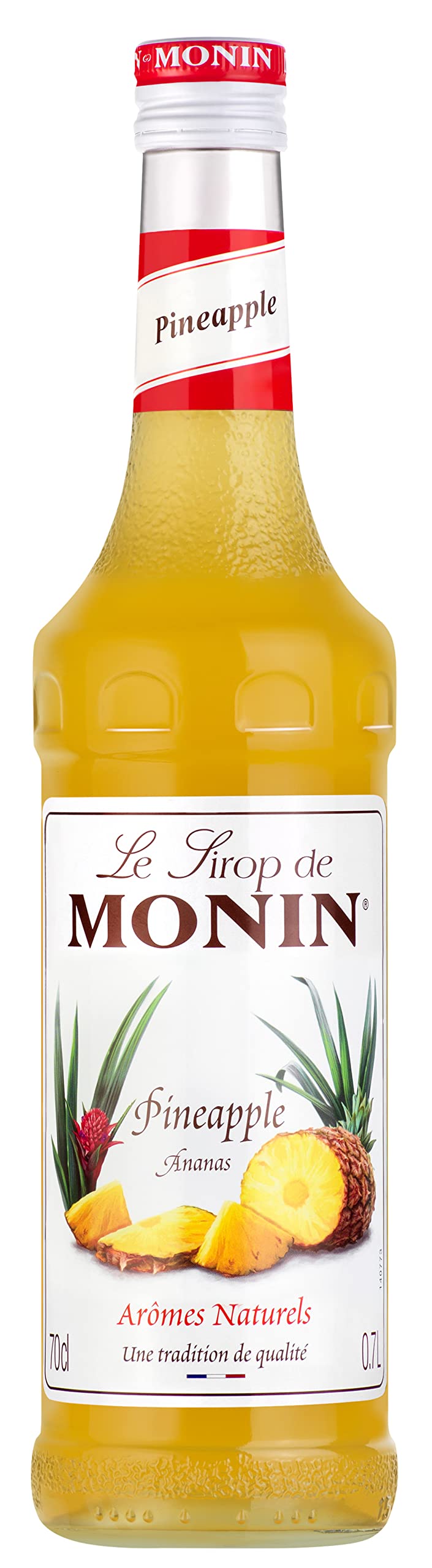 MONIN Pineapple Syrup 700ml - Vegan, Allergen-Free, Natural Flavouring for Cocktails & Mocktails