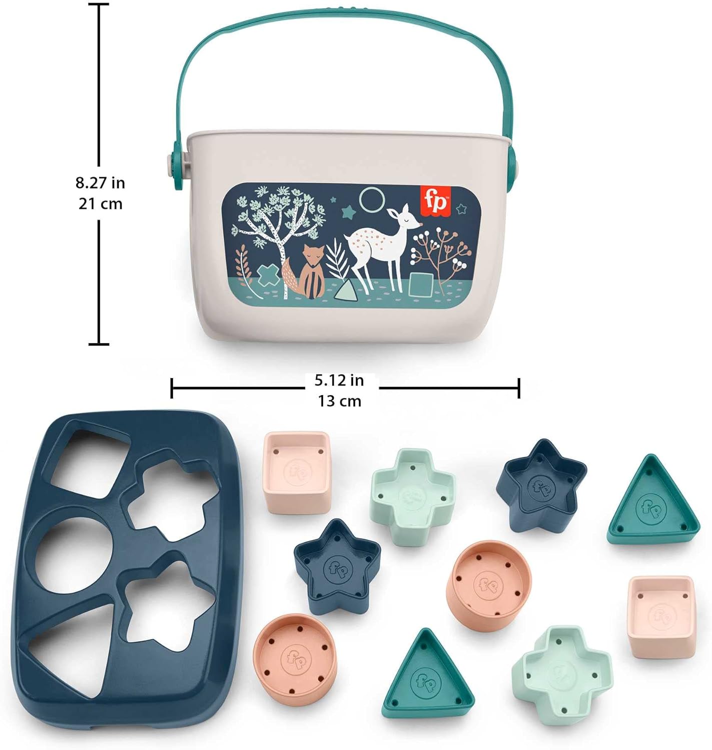 Fisher-Price Babys erste Bausteine ​​– Spielset zum Stapeln, Sortieren und Lernen für Babys ab 6 Monaten 3