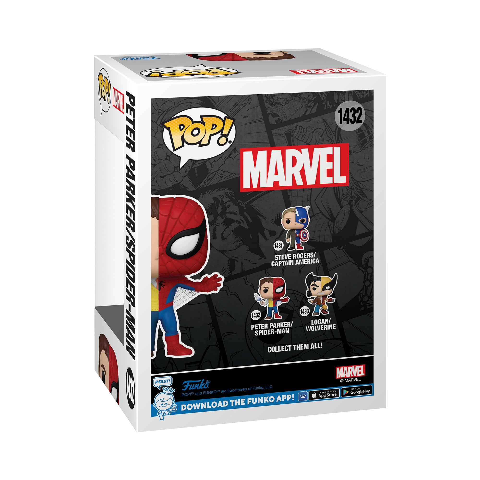 Funko Pop! Marvel: Split - Spider-Man - Spider/Parker Vinyl Figure 4