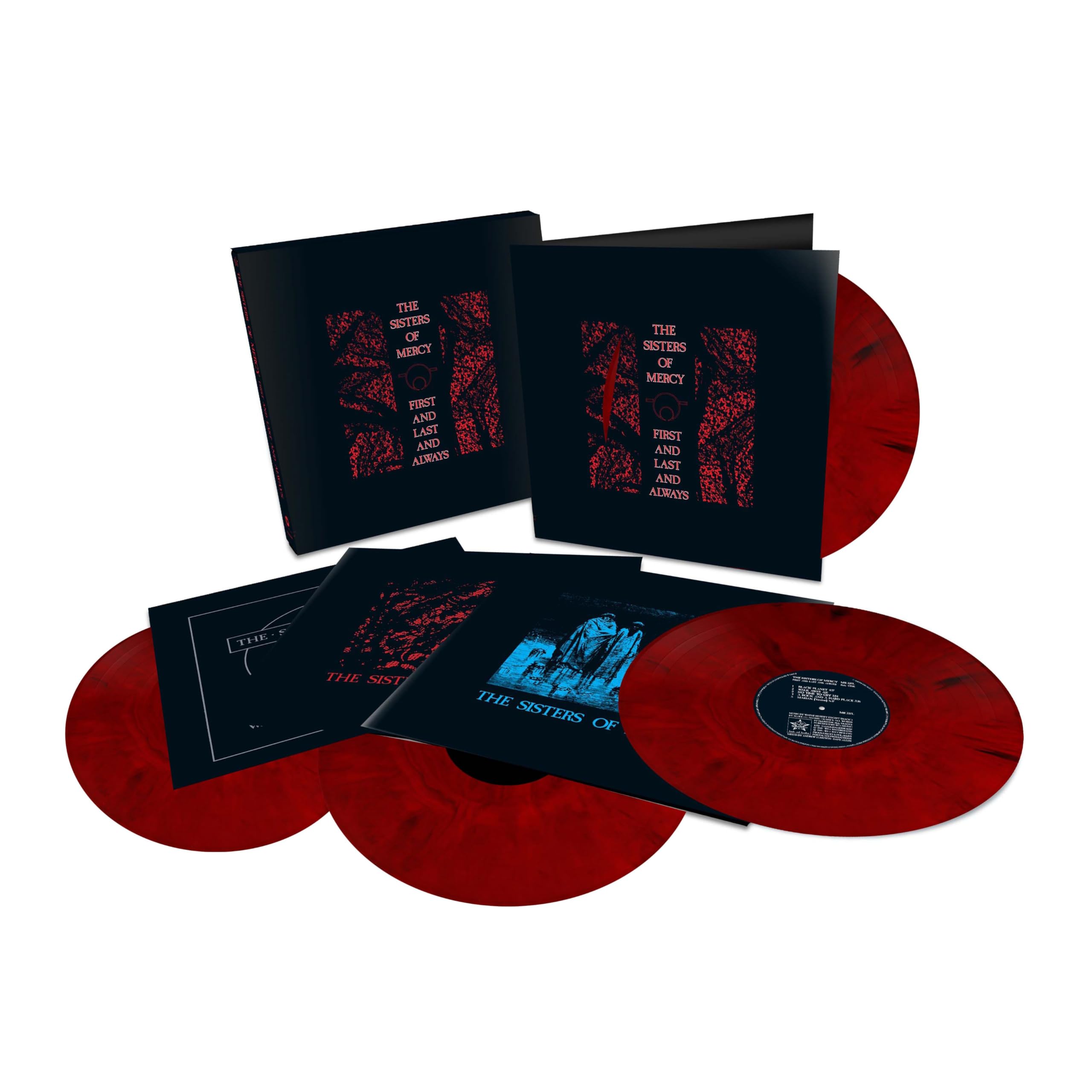 The Sisters of Mercy - First and Last and Always (Limited Edition Red & Black Marble 4LP Vinyl)