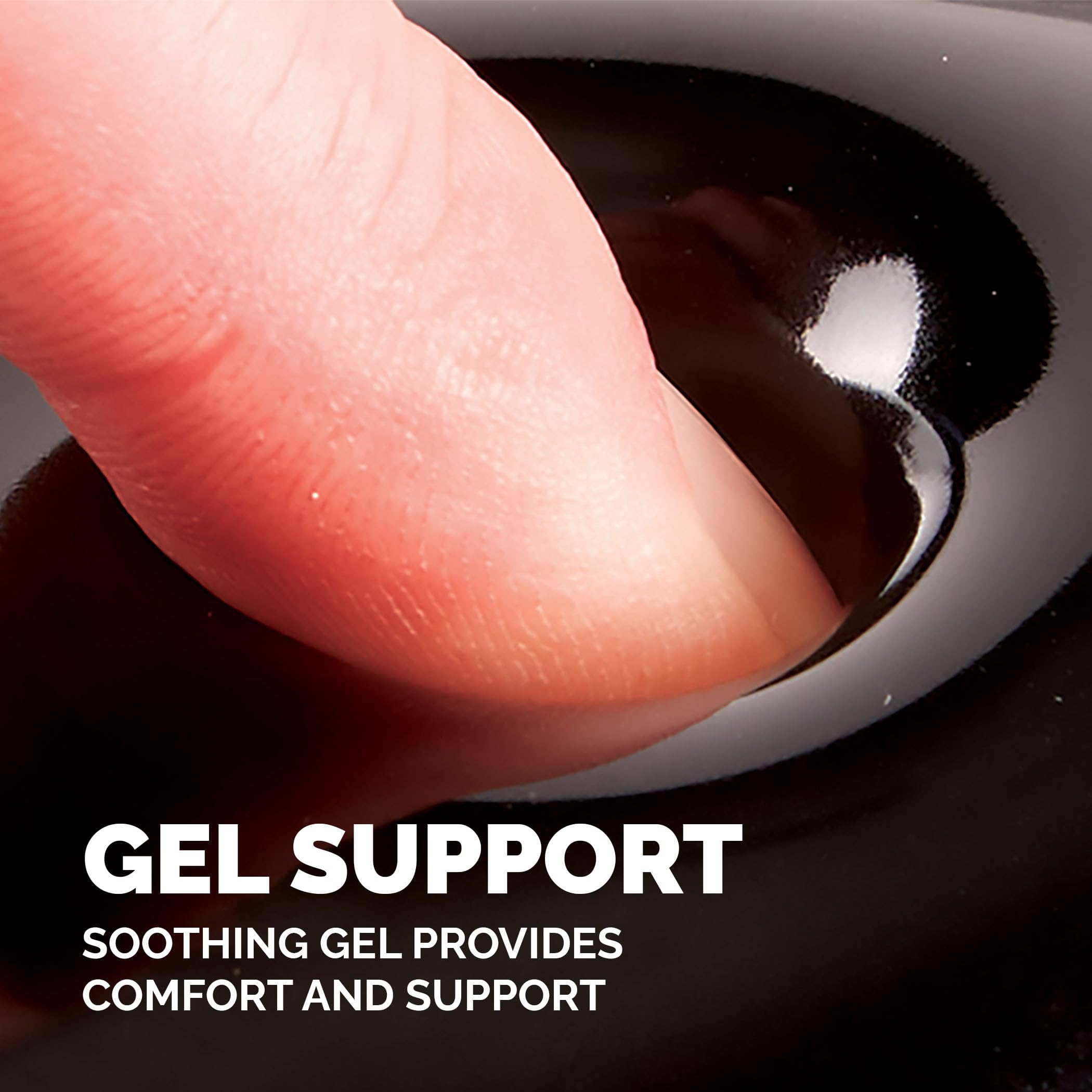 Fellowes Crystals Gel Mouse Mat Wrist Support - Ergonomic Comfort | Stain Resistant | Black 3
