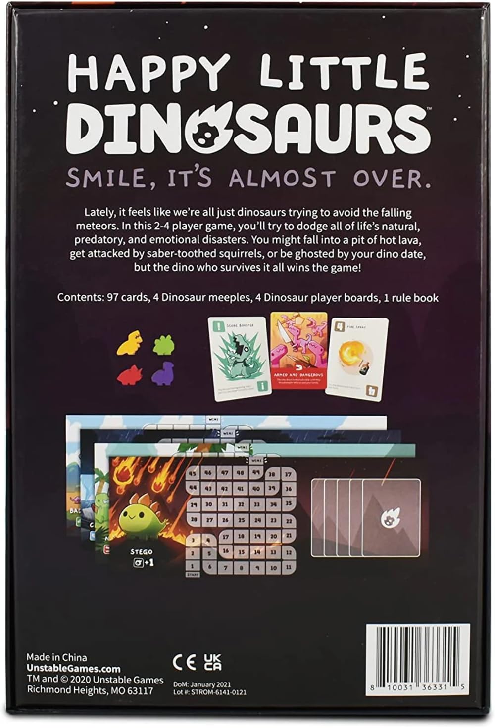 Unstable Games Happy Little Dinosaurs Board Game 7