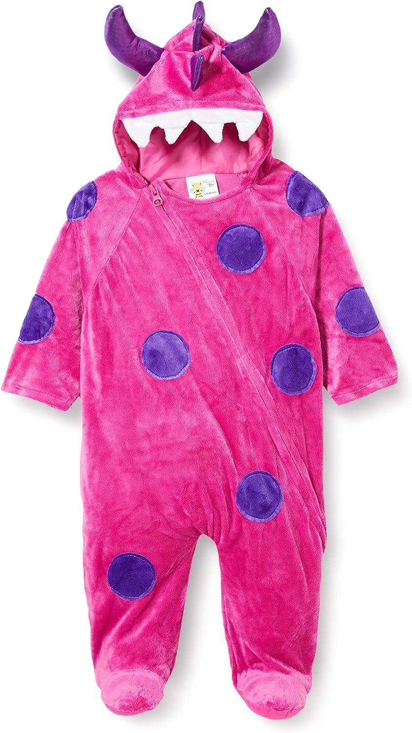 PRETEND TO BEE Dinosaur Monster Onesie - Pink and Purple Fancy Dress Costume for Kids