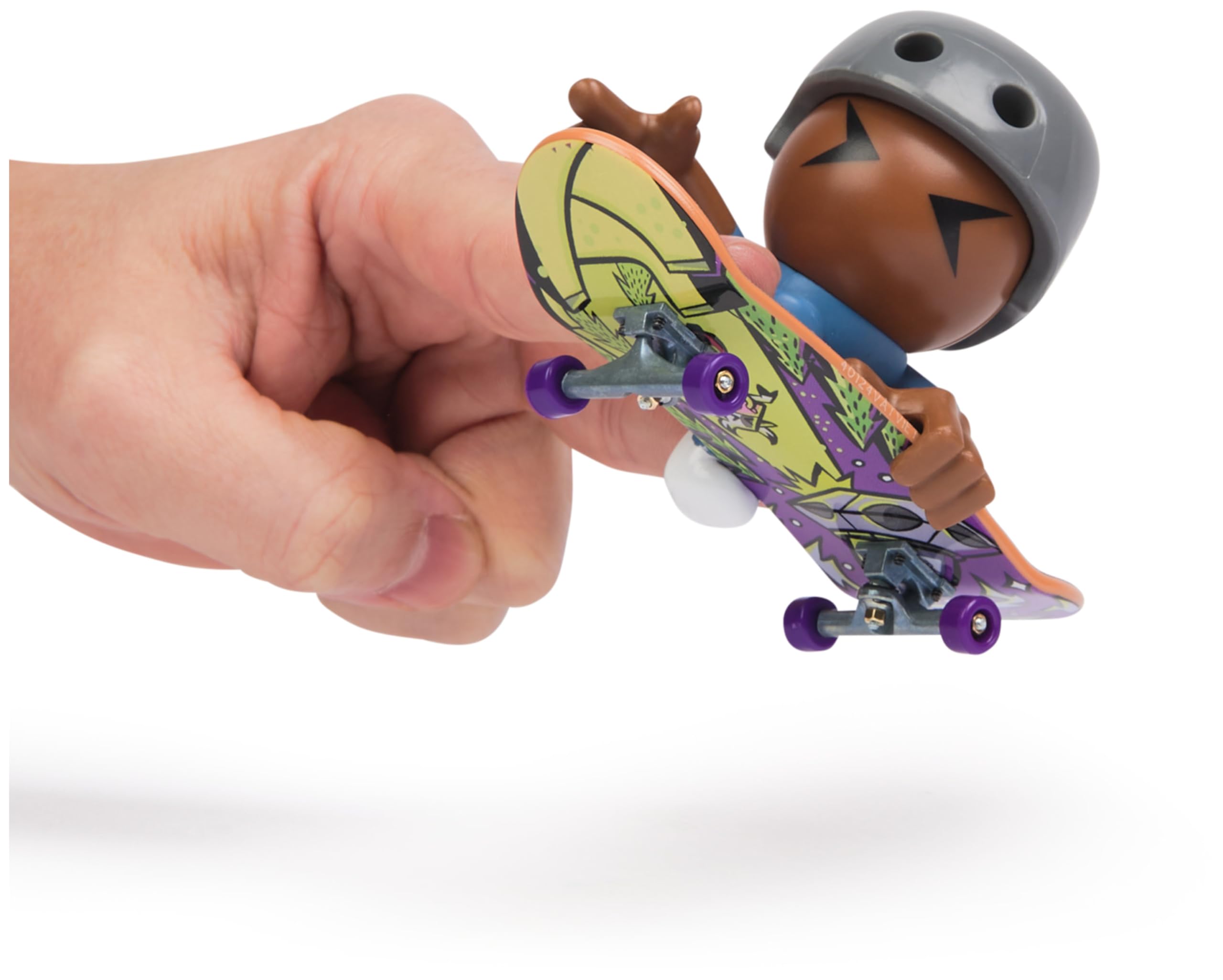Tech Deck Sk8 Crew Fingerboard with Assistive Figure - Collectible Skateboard Toy for Kids 5+ 3