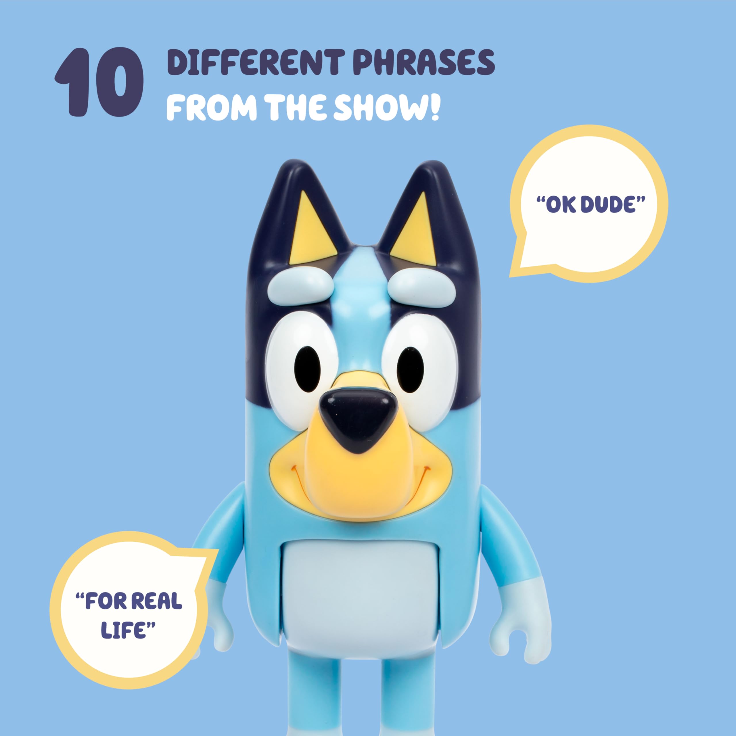 Bluey Chat Mates - Interactive Talking Figure with 10 Phrases, Articulated Arms & Legs 3