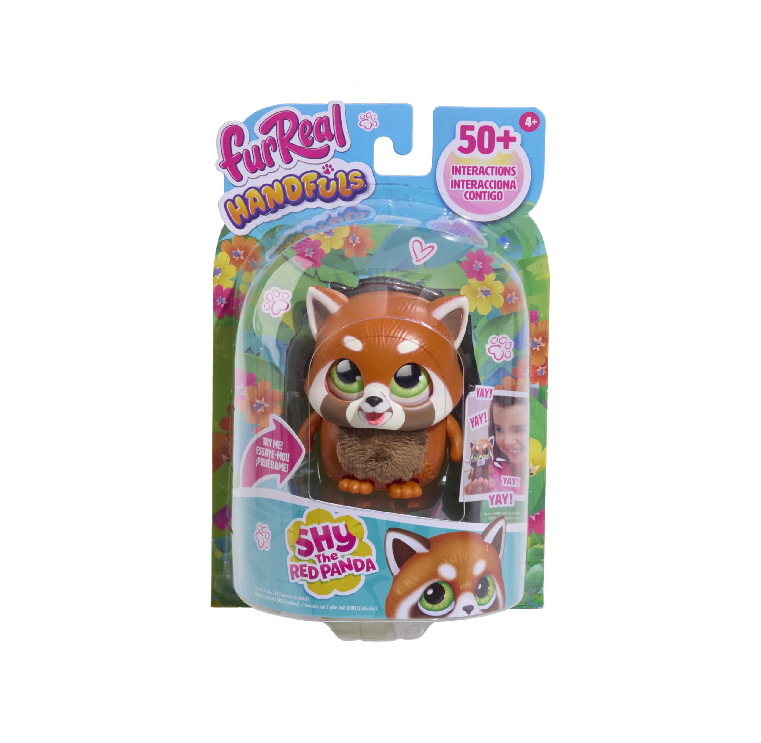 Just Play furReal Handfuls Shy the Red Panda Interactive Plush Toy