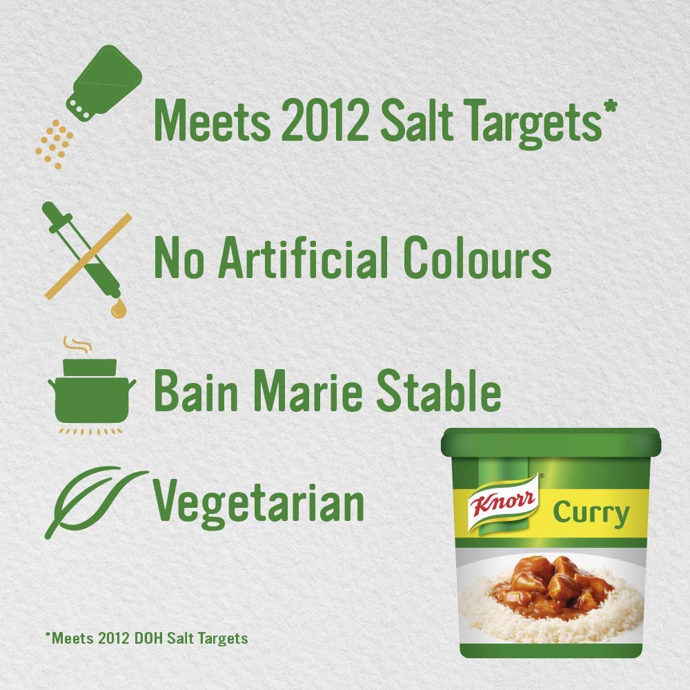 Knorr Currysaucenmischung, 1 kg – ergibt 5 l, vegetarisch, ohne Zusatz von MSG 3