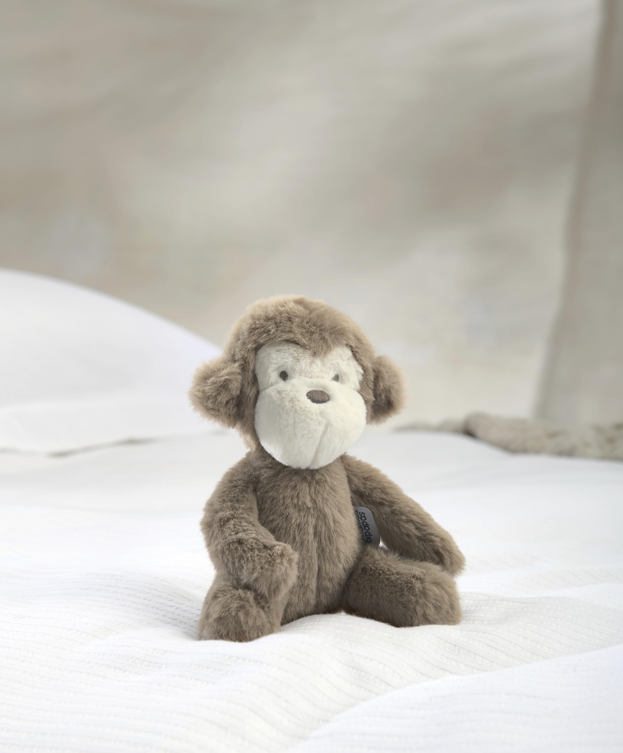 Mamas & Papas Welcome to the World Small Beanie Toy - Monty Monkey Plush for Newborns 3