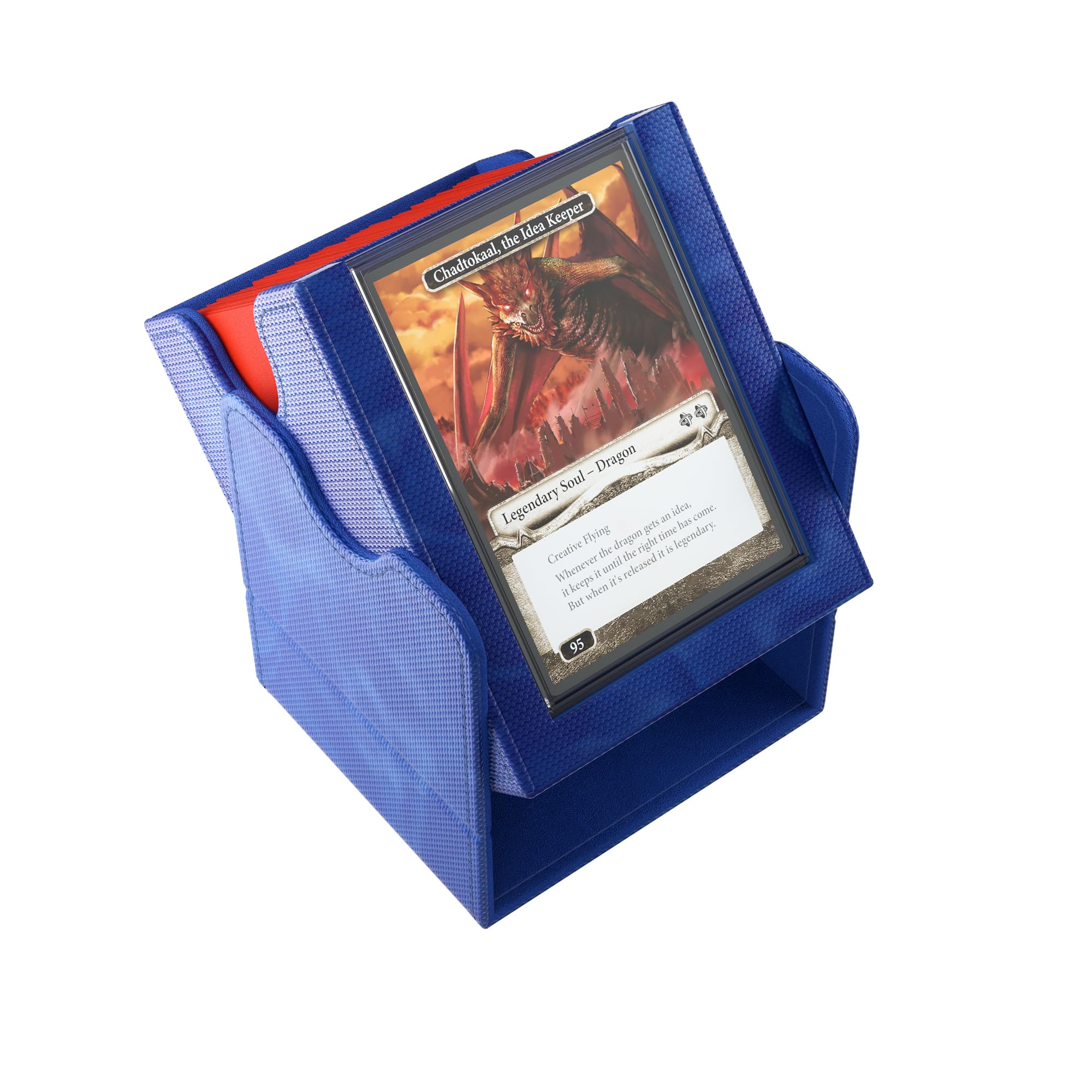 Gamegenic Magic: The Gathering Squire Plus 100+ XL Convertible Blue Commander Deck Box 9