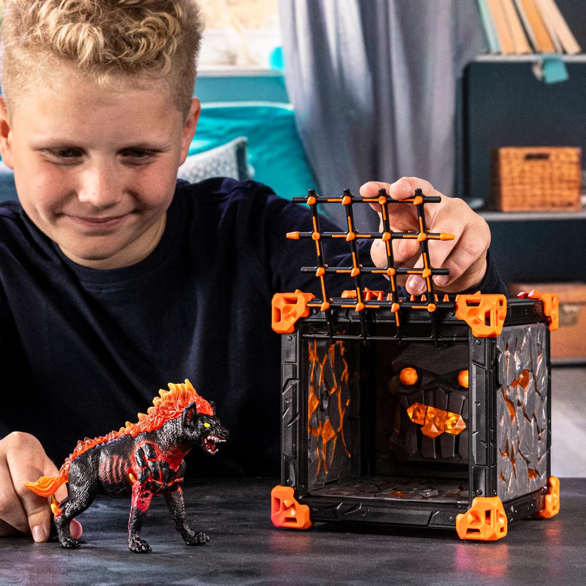 Schleich BattleCave Lava Hyena Playset - Action Figure & Building Set for Ages 7+ 7