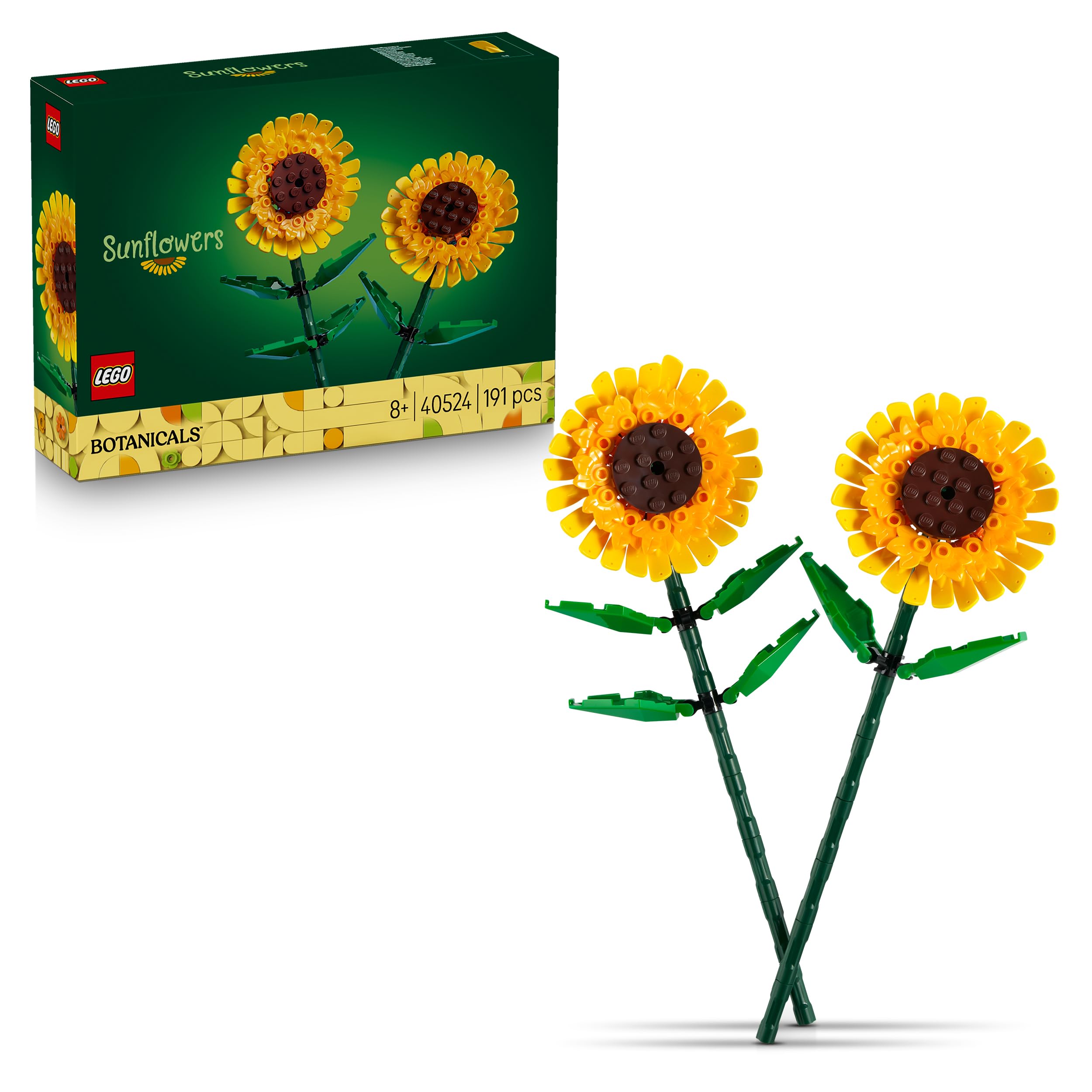 LEGO Botanicals Sunflowers Building Set 40524 | Ages 8+ | 191 Pieces