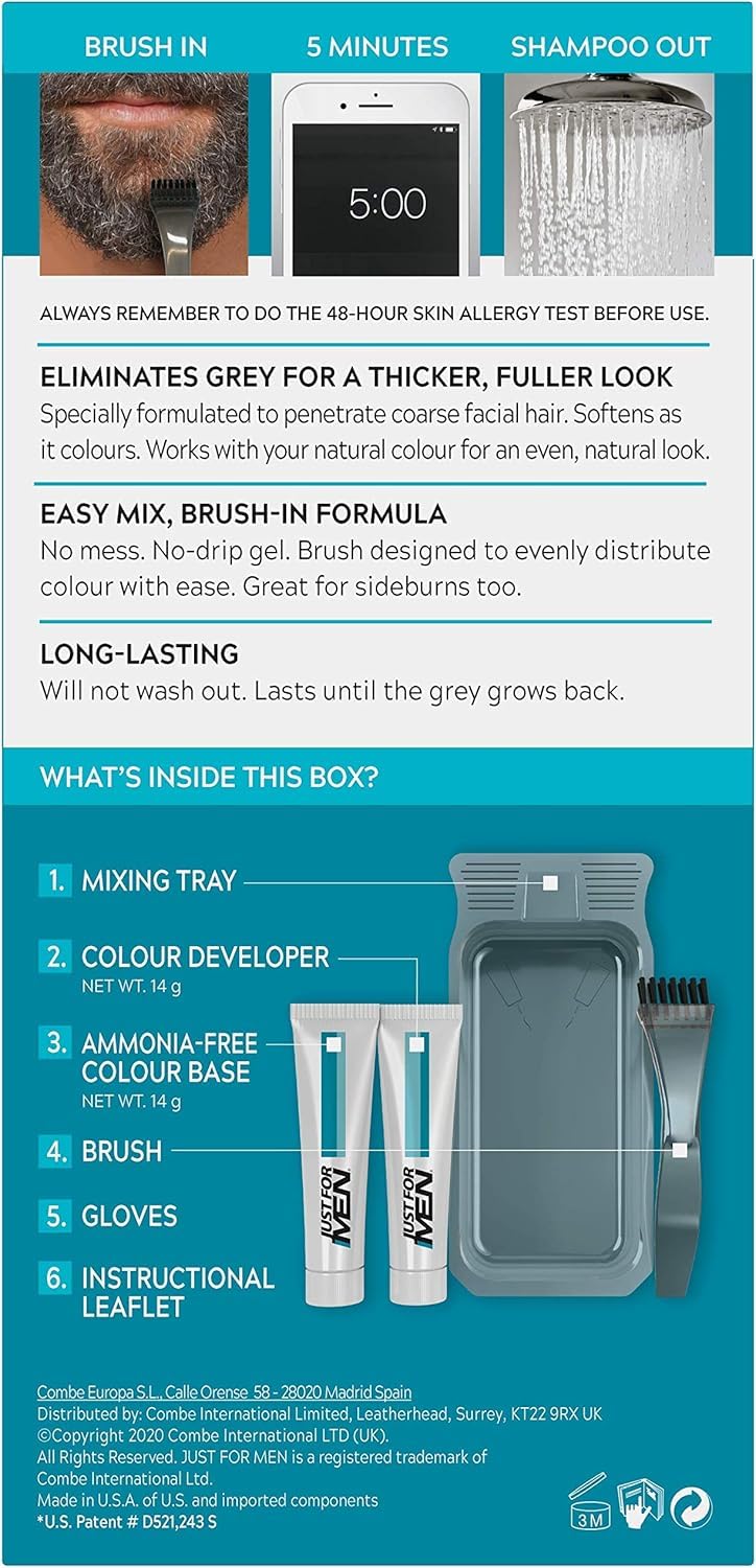 Just for Men Moustache & Beard Dye - Medium Brown (M35) 5