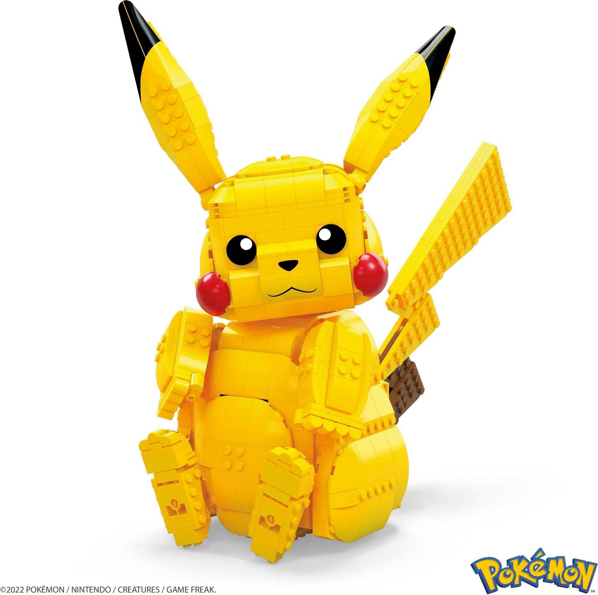 MEGA Pokémon Building Set - Jumbo Pikachu Action Figure, 825-Piece Collectible Model for Kids & Adults 5