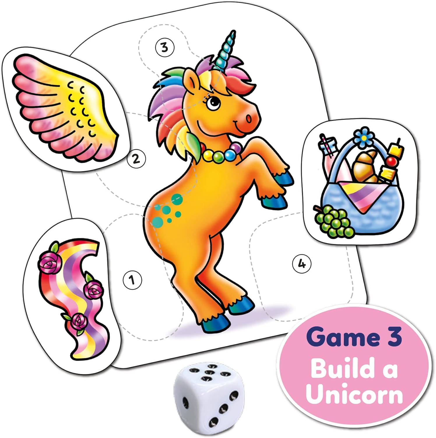 Orchard Toys Unicorn Fun! 3-in-1 Board Game 11