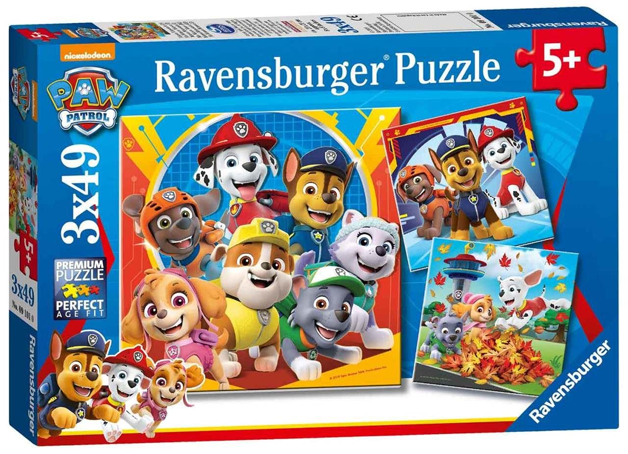 Ravensburger Paw Patrol 3 x 49-Piece Jigsaw Puzzles for Kids 5 Years and Up