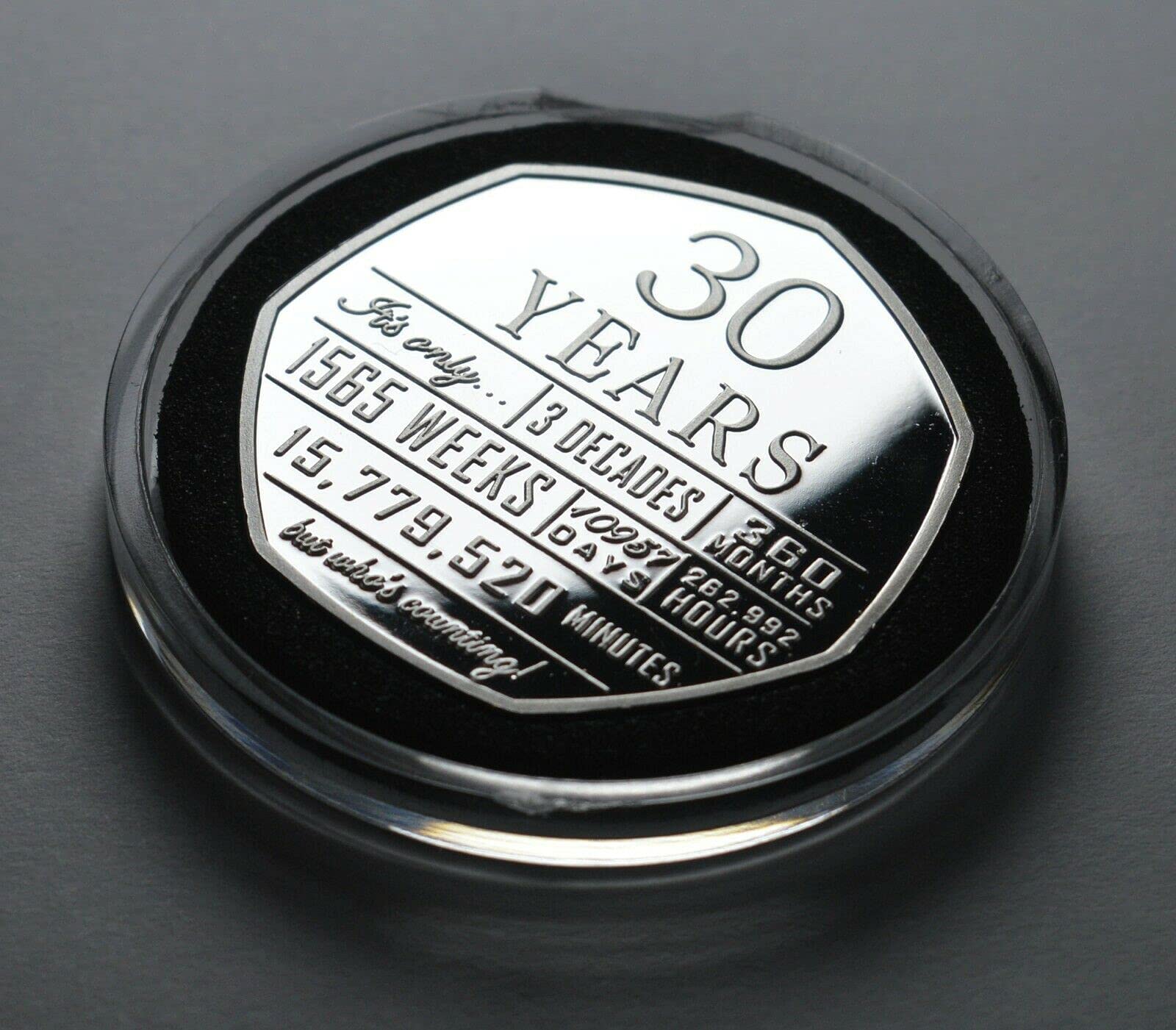 30th Birthday .999 Silver Commemorative Coin - The Commemorative Coin Company 6