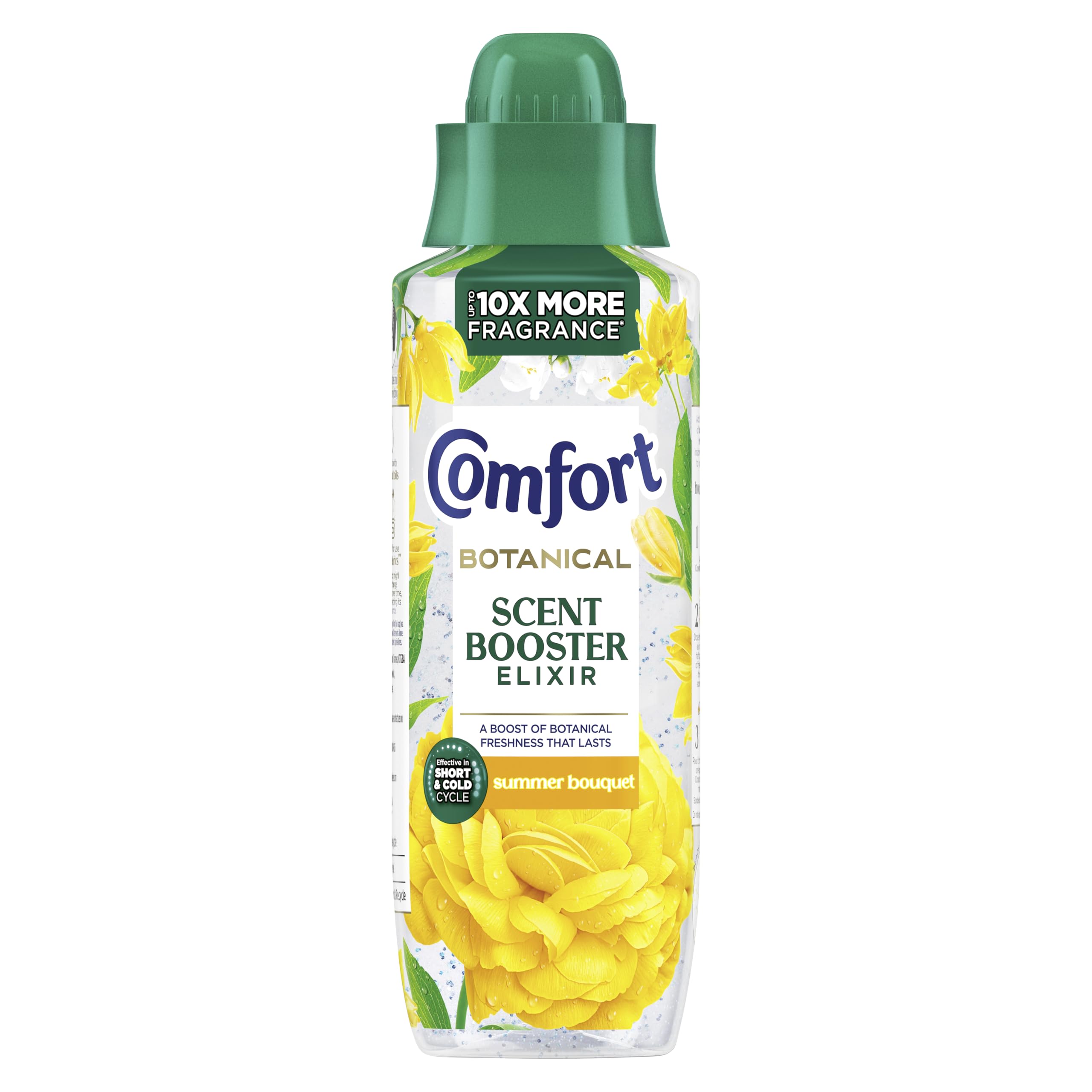 Comfort Botanical Summer Bouquet Scent Booster Elixir Liquid Fabric Softener | 460 ml | Up to 10x More Fragrance