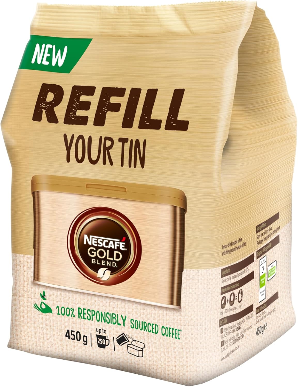 NESCAFÉ Gold Blend Instantkaffee 450g Nachfüllbeutel 4