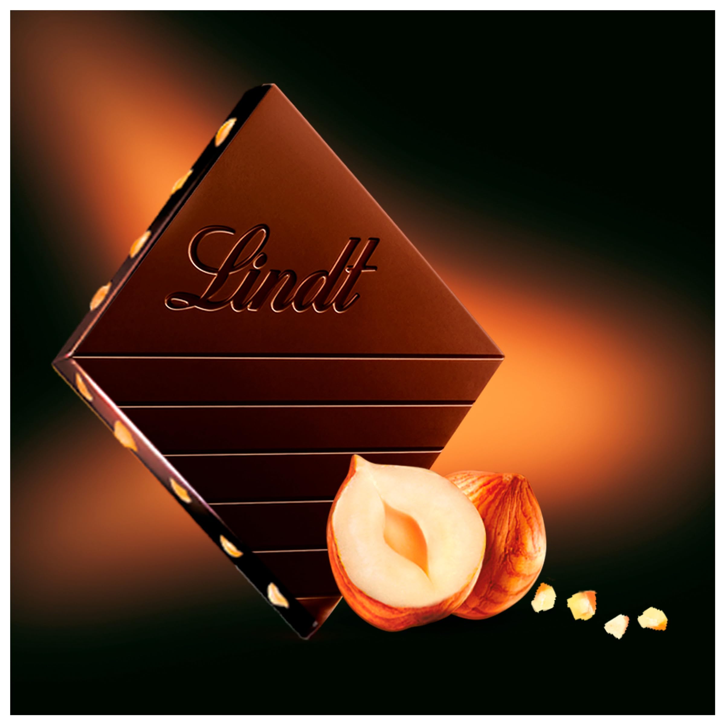 Lindt Excellence Dark Caramelised Hazelnut Chocolate Bar, 100g 3