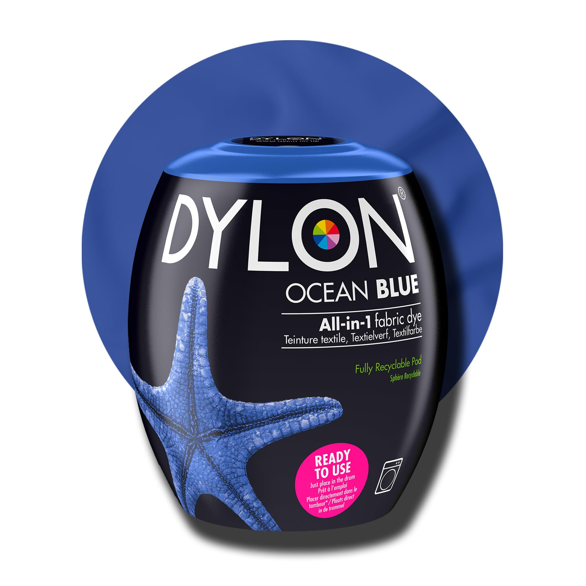 DYLON Washing Machine Fabric Dye Pod - Ocean Blue, 350g for Clothes & Soft Furnishings 12