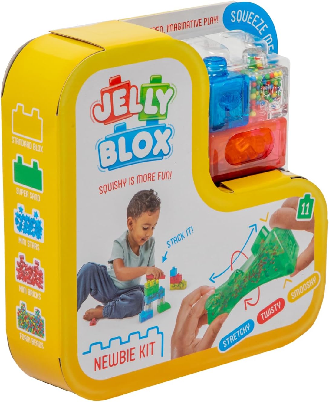 Jelly Blox Newbie Kit - Squishy Building Blocks for Toddlers 2+ 5
