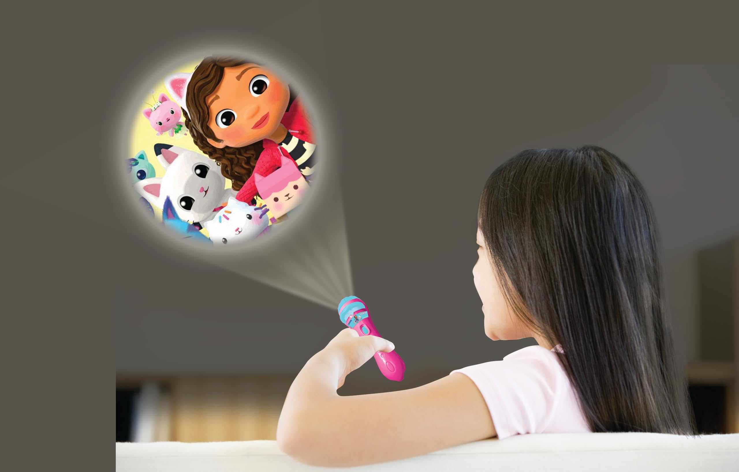 Lexibook Gabby's Dollhouse Story Projector & Torch Light - 24 Images, 3 Discs, Ages 3+ 8