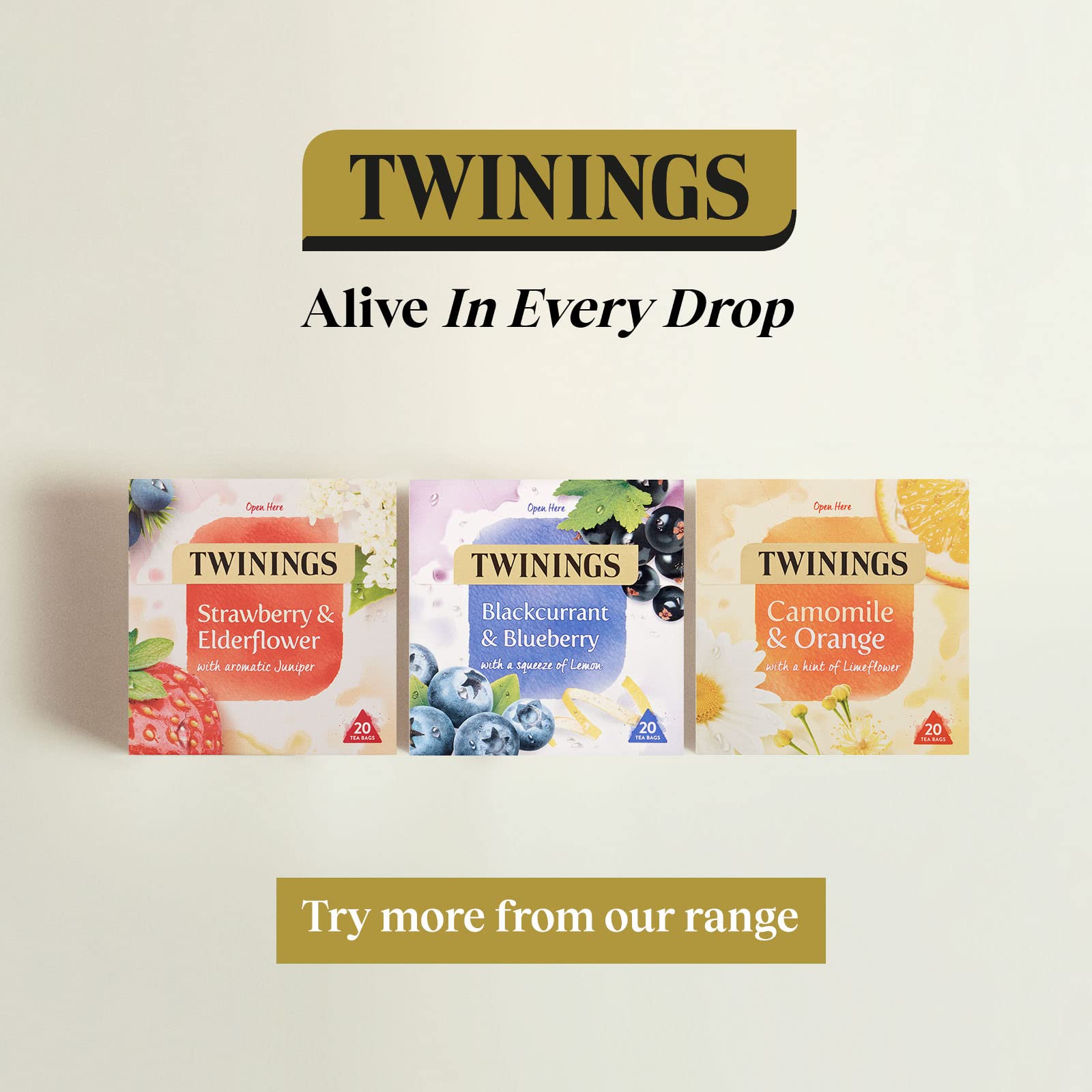Twinings Blood Orange Cranberry Pomegranate Fruit Tea 80 Tea Bags Caffeine Free 4
