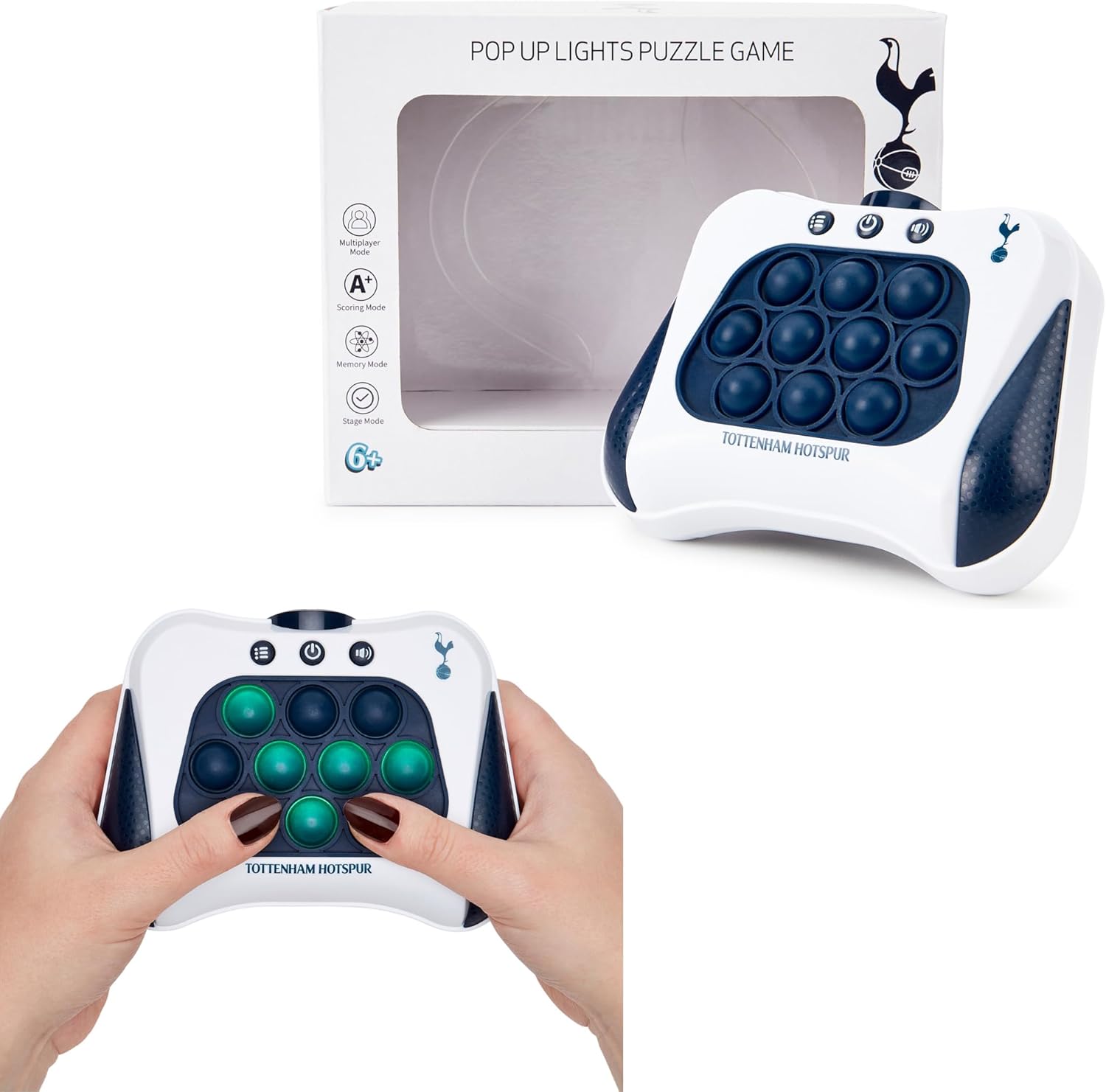 Tottenham Hotspur FC Pop It Electric - Light-Up Puzzle Fidget Game
