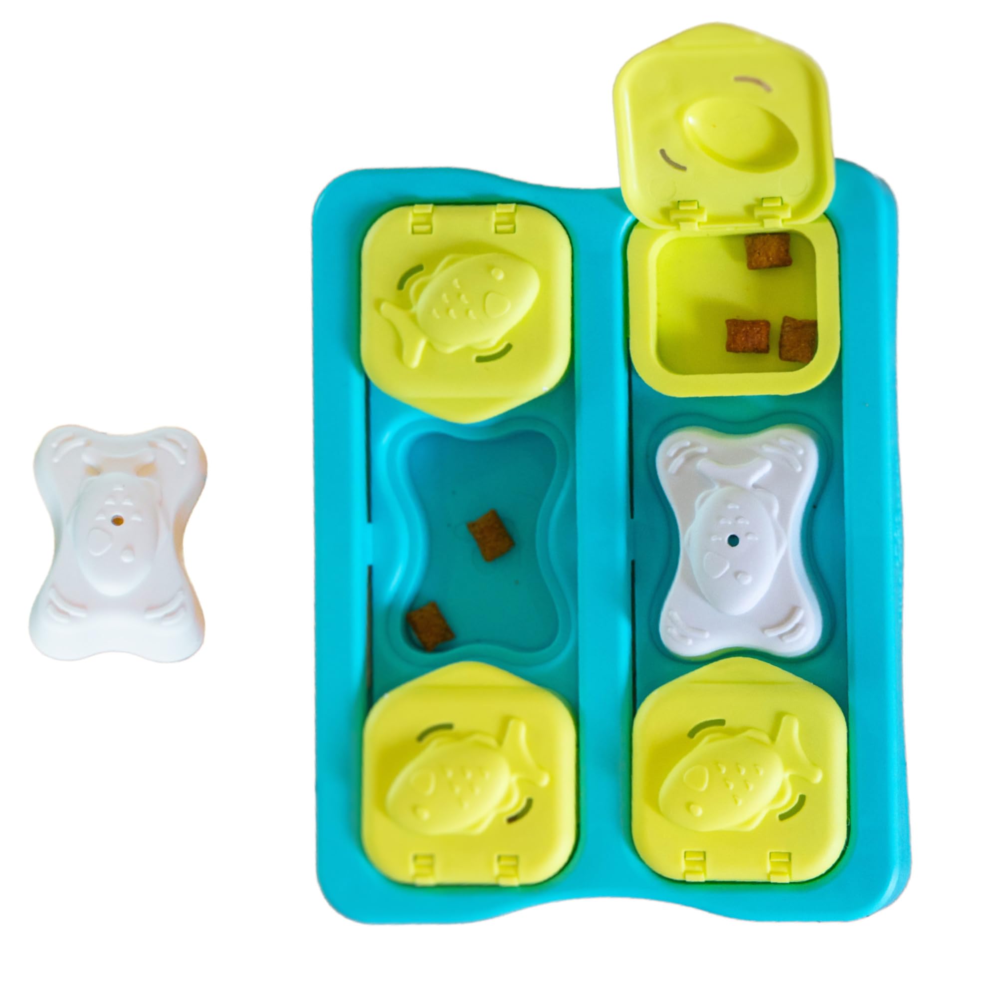 Catstages Kitty Cube Treat Puzzle Toy - Adjustable Difficulty | Encourages Foraging | Holds Up to 1/3 Cup Kibble