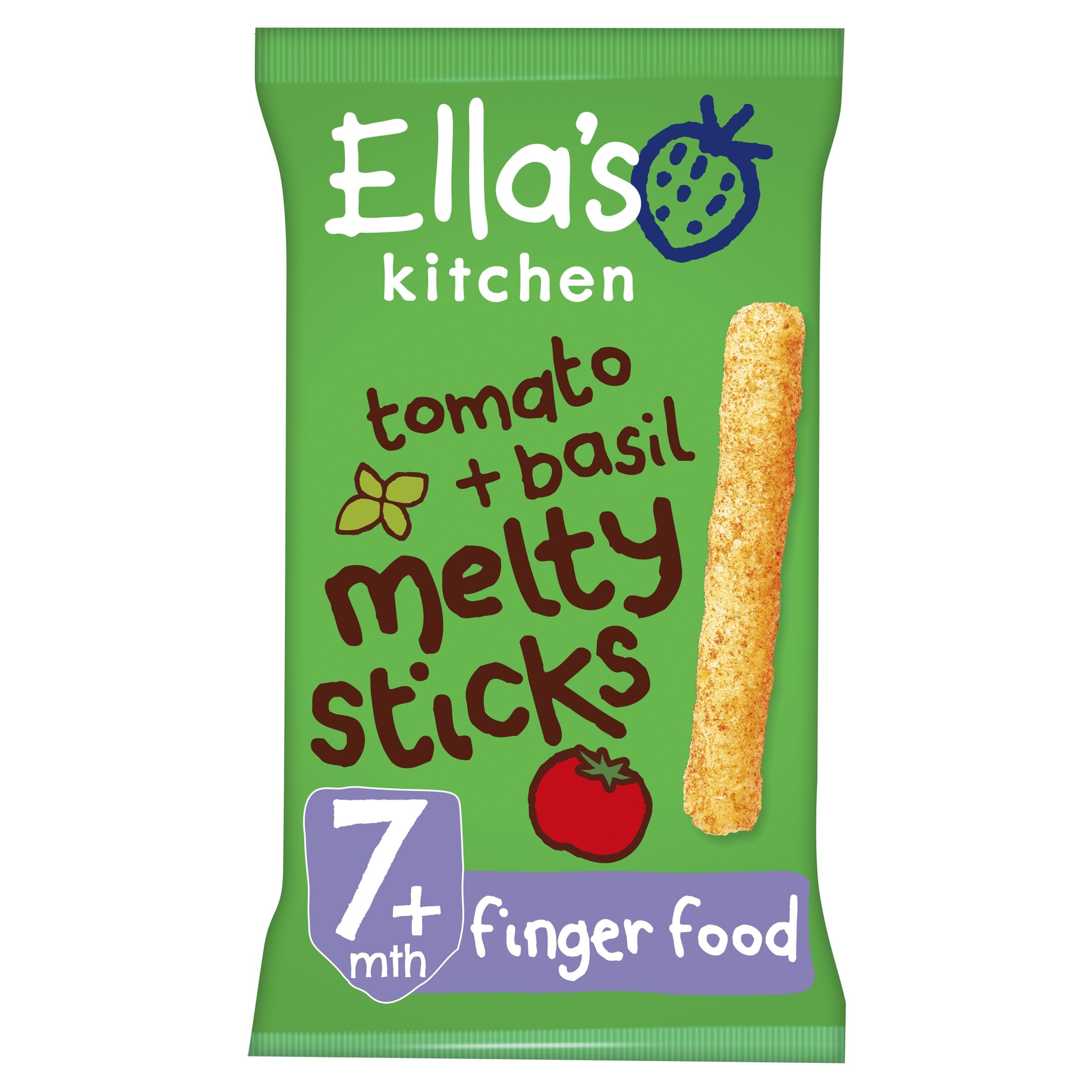 Ella's Kitchen - Tomato and Basil Melty Sticks, 16g