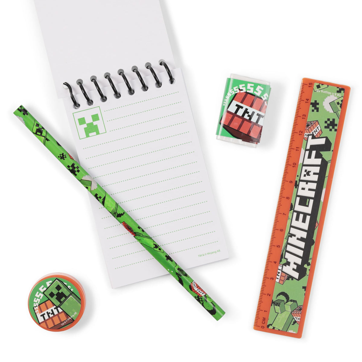 Disney Minecraft 5-Piece Stationery Set - Green
