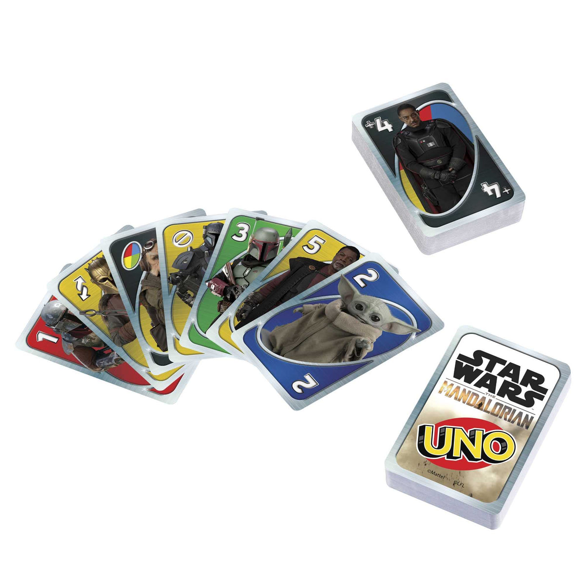 UNO Star Wars The Mandalorian Card Game - 2-10 Players, Ages 7+