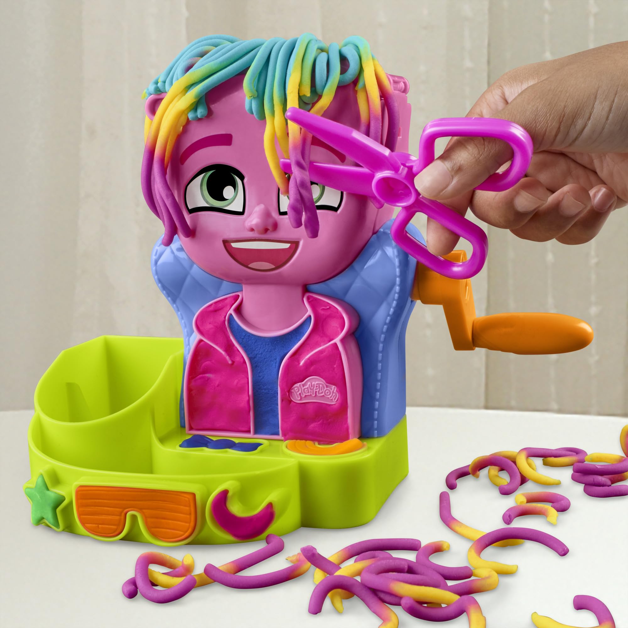 Play-Doh Hair Stylin‘ Salon Spielset – Kreativer Styling-Spaß für Kinder ab 3 Jahren 6