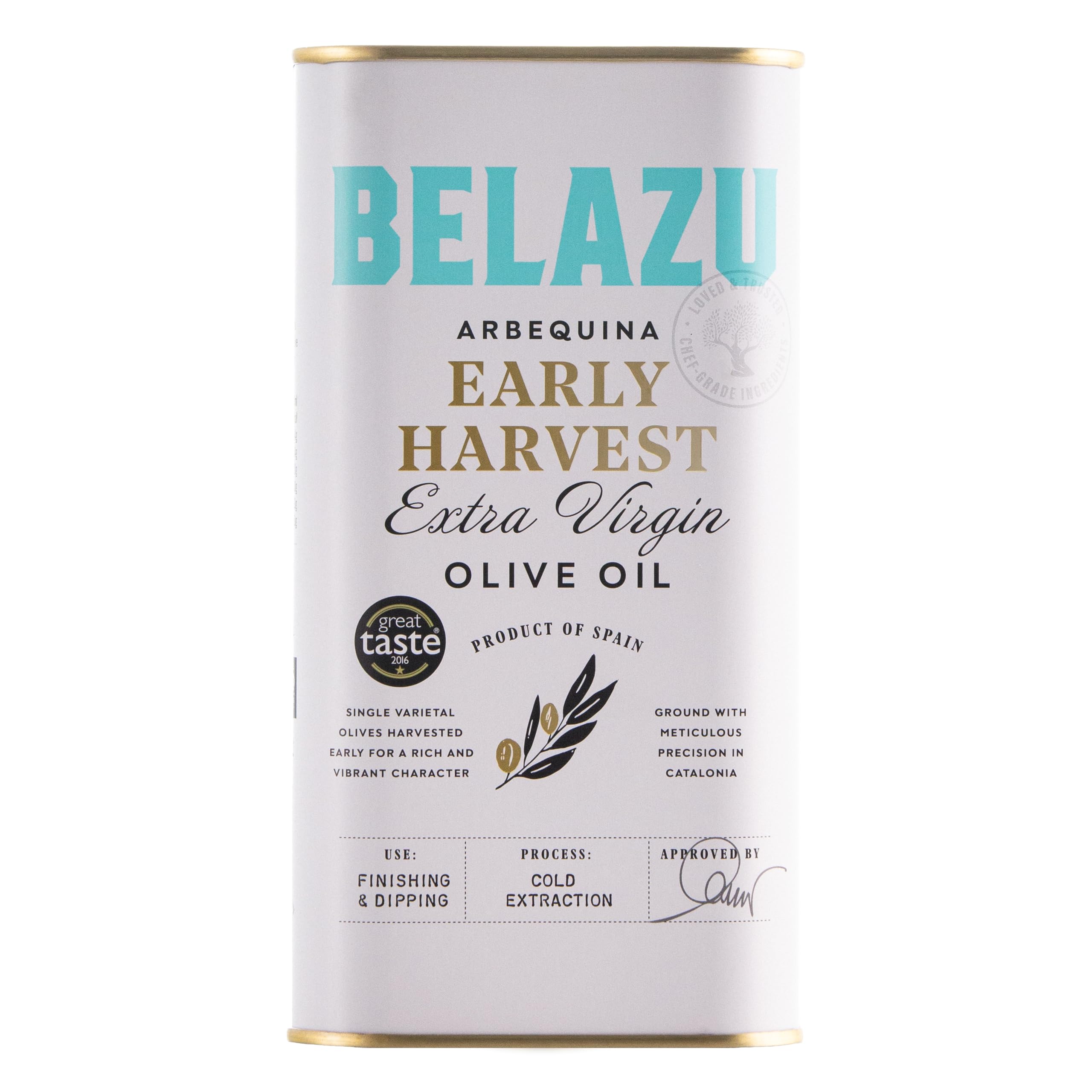 Belazu Early Harvest Extra Virgin Olive Oil, 1L Tin
