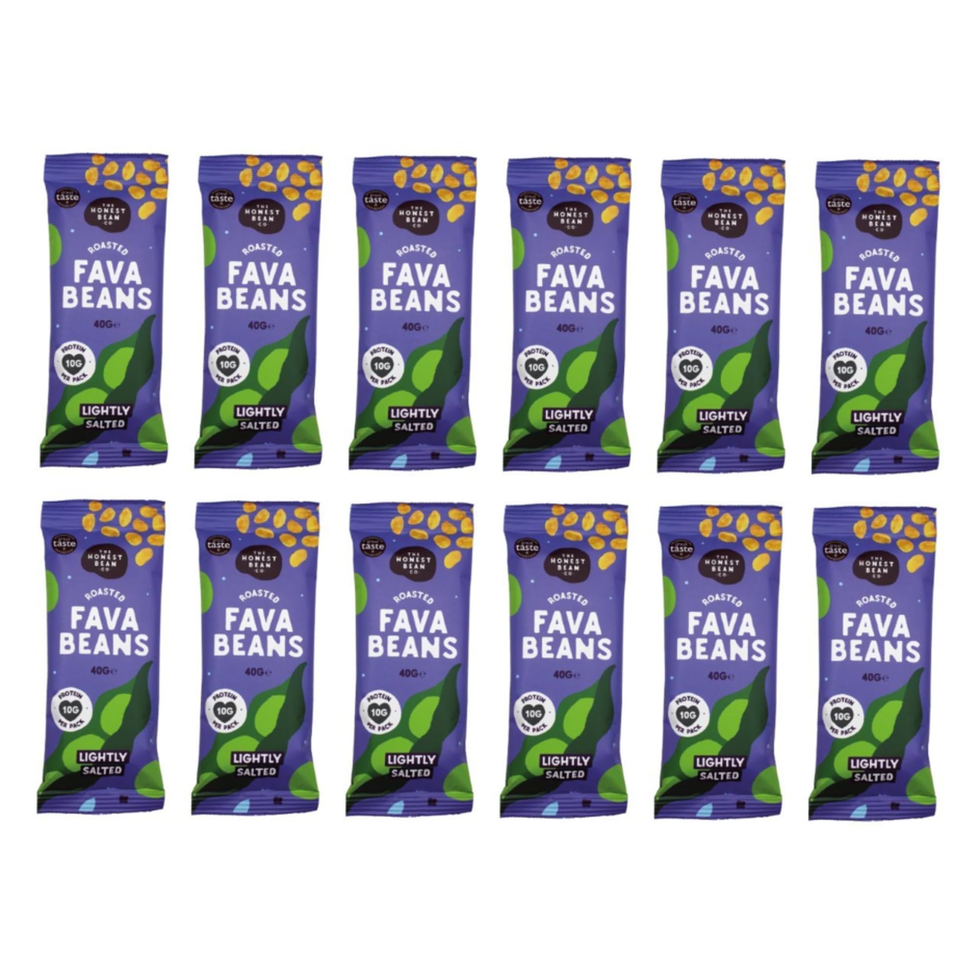 The Honest Bean Co Roasted Fava Bean Snacks Lightly Salted 480g - High Protein Vegan Snack 4