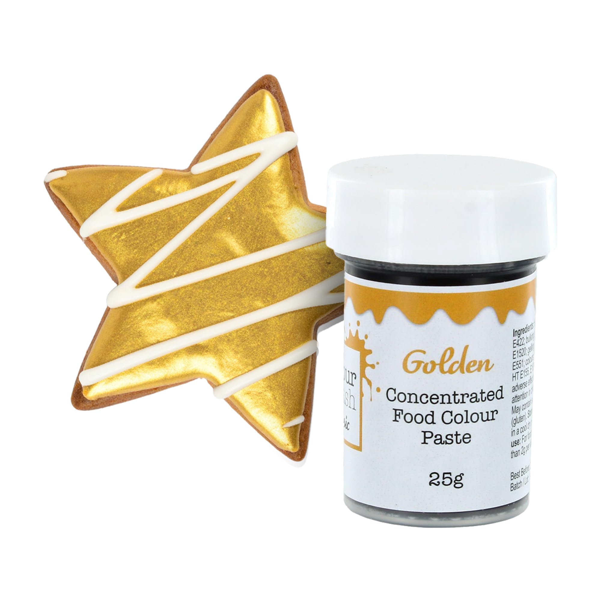 Colour Splash – Goldene konzentrierte Lebensmittelfarbpaste zum Backen