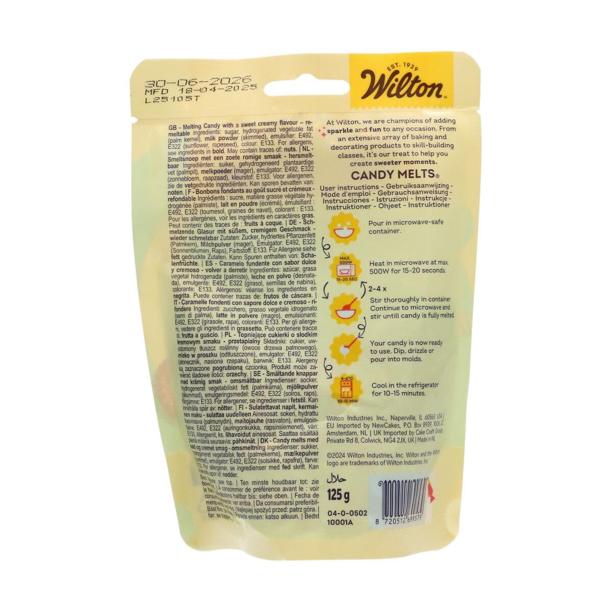 Wilton Candy Melts - Light Blue Melting Candy for Dipping, Drizzling, and Molding | 125g