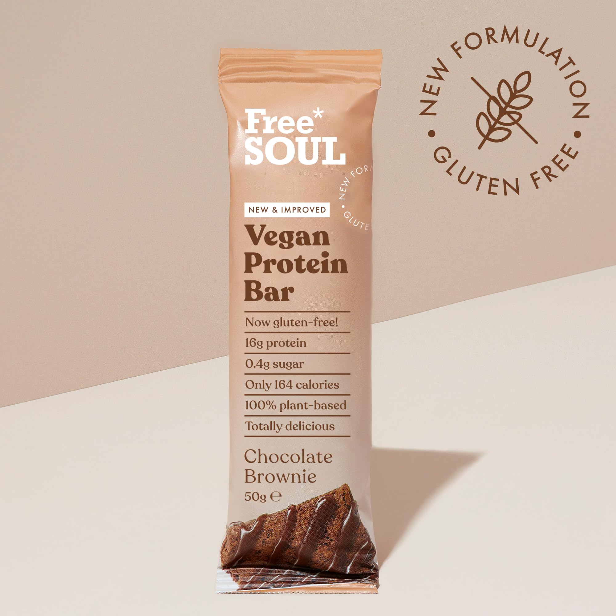 Free Soul Vegan Protein Bars 12 x 50g | Plant-Based Chocolate Protein Snack | High Protein, Low Sugar 5
