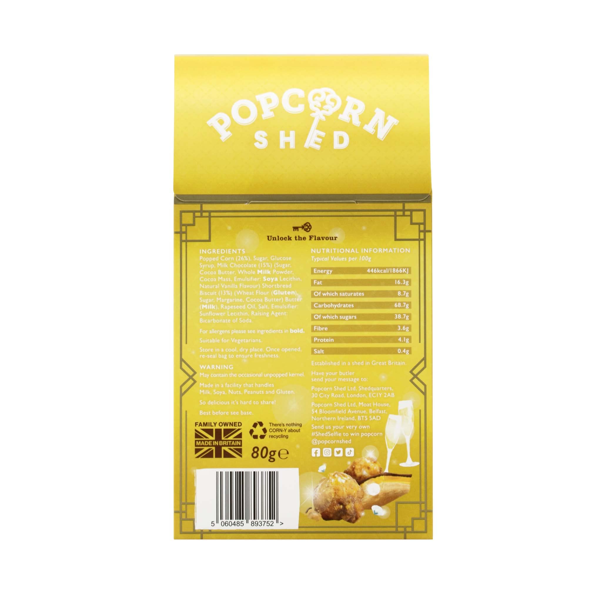 Popcorn Shed Millionaire's Shortbread Gourmet Popcorn Gift Box 4