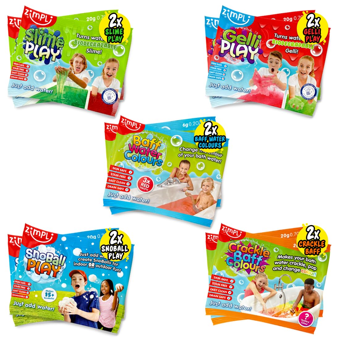Zimpli Kids Christmas Multi Pack Party Bag Fillers - 10 Fun Uses for Kids Ages 3+