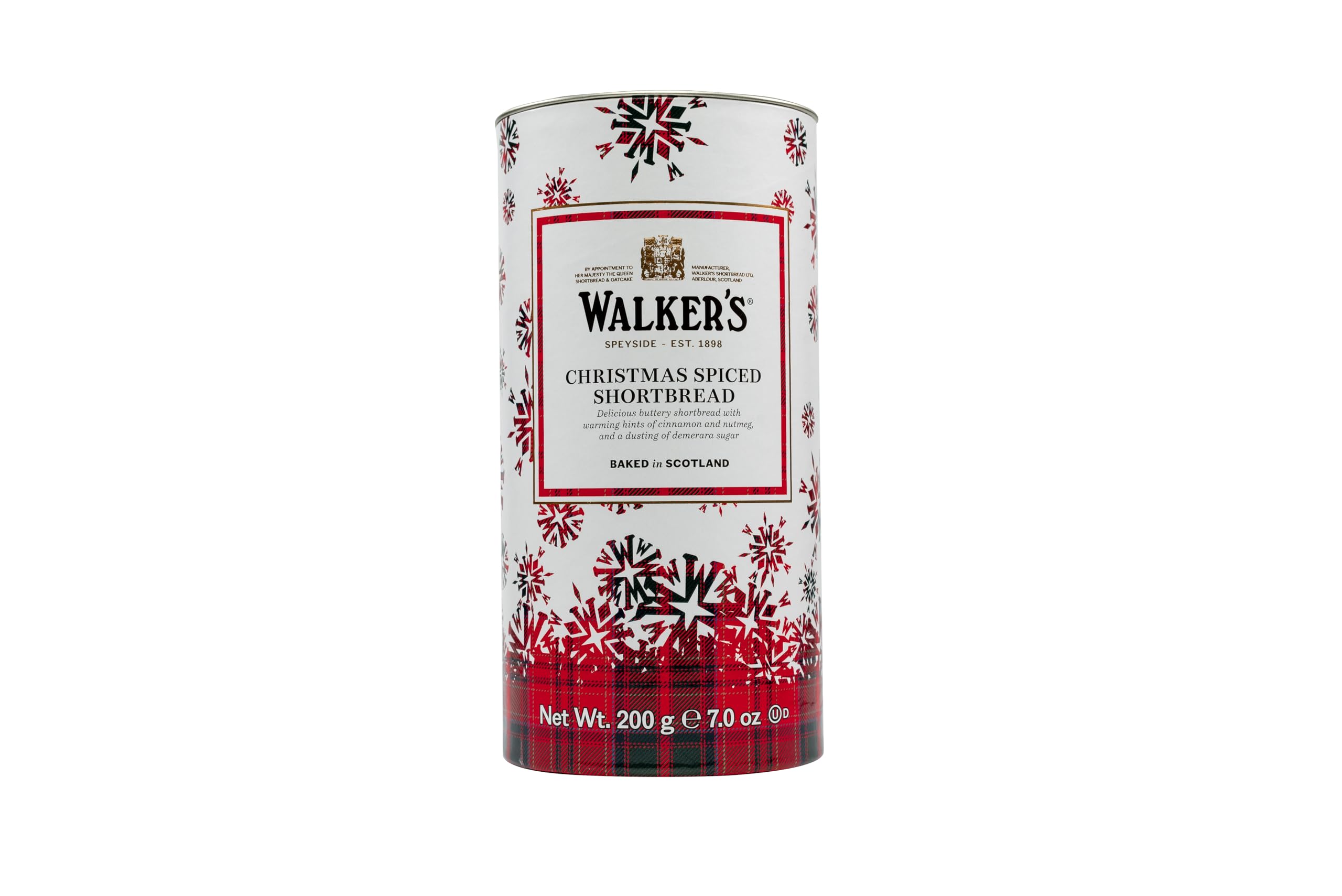 Walker's Christmas Spiced Shortbread in Gifting Tube 200g