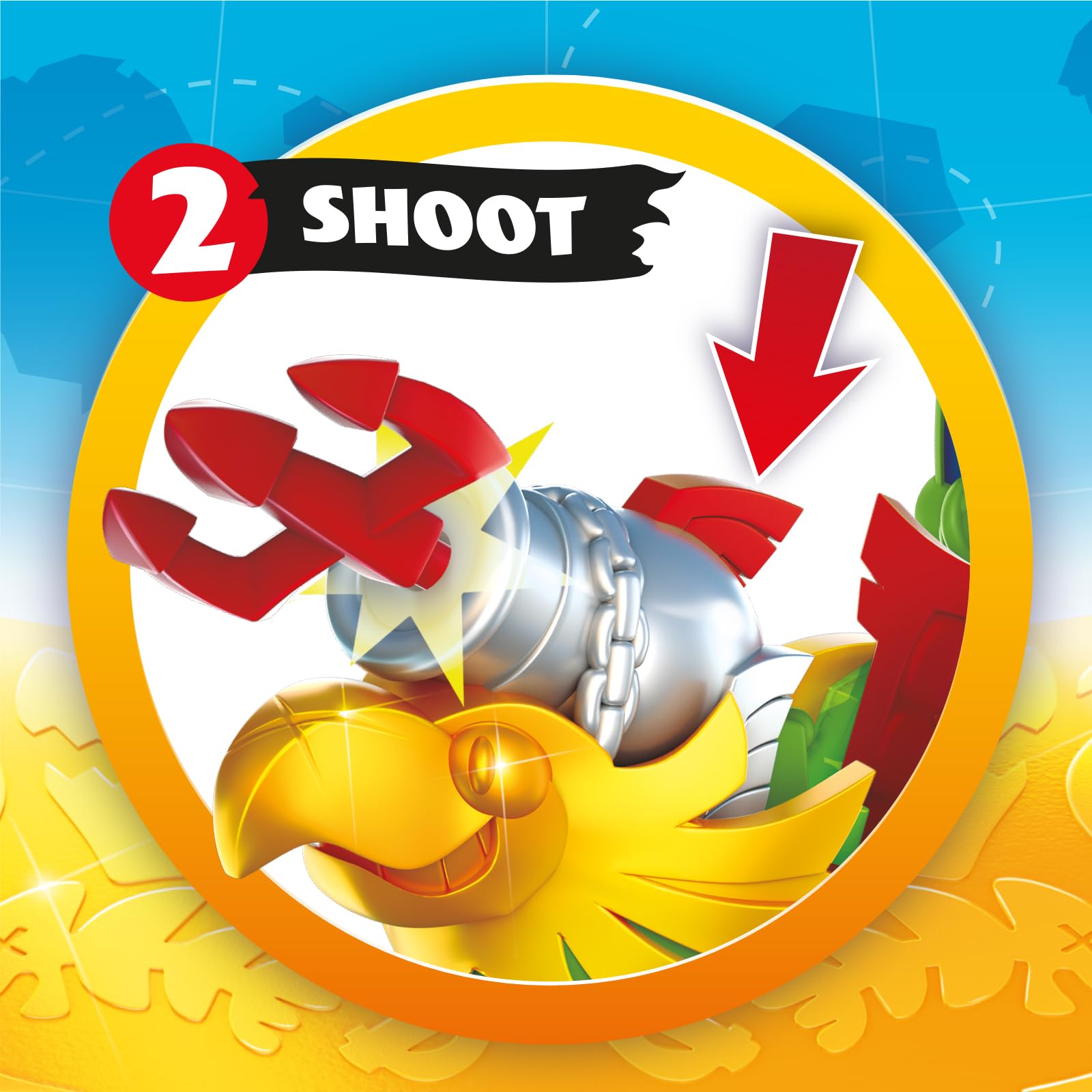 PIRATIX Sky Hunter Pirate Ship Playset - Parrot-Shaped Adventure Vehicle with Flapping Wings & Cannon for Kids 3+ 6