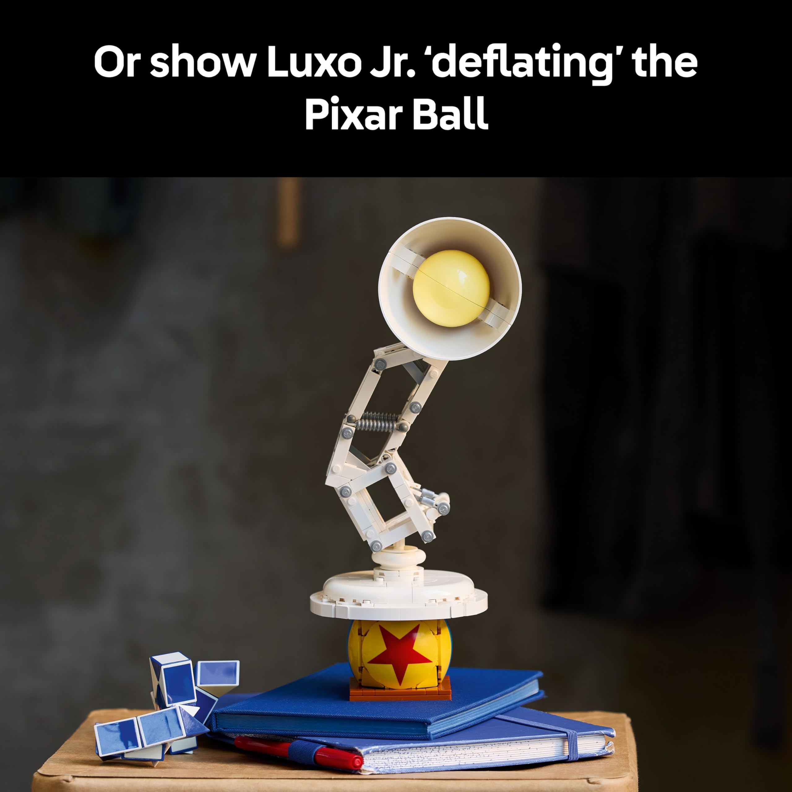 LEGO Ideas Disney Pixar Luxo Jr. Lamp Building Set - 613-Piece Collectible Model for Adults 4